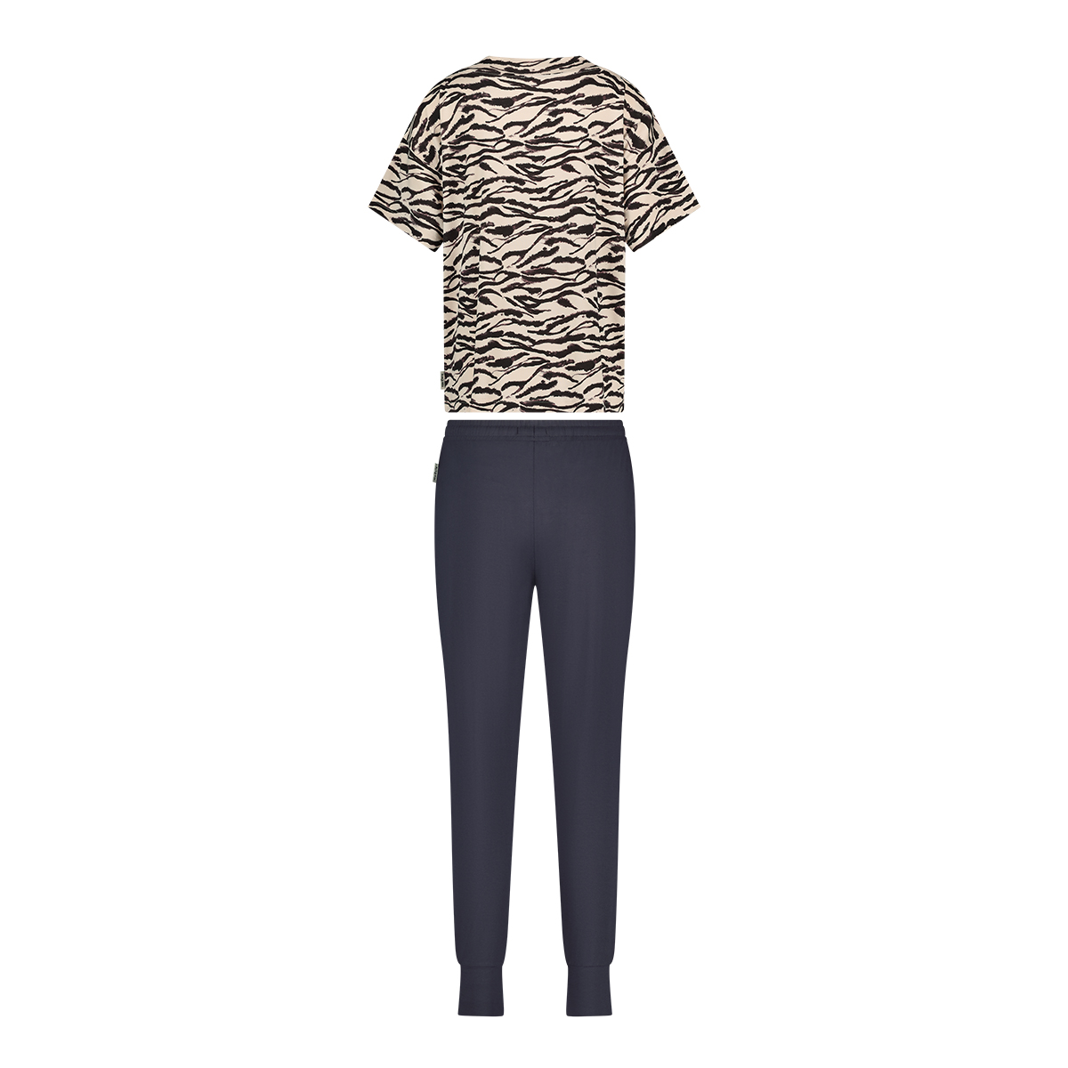 Pyjama set short sleeve zebra mauve  Pyjama set short sleeve zebra mauve