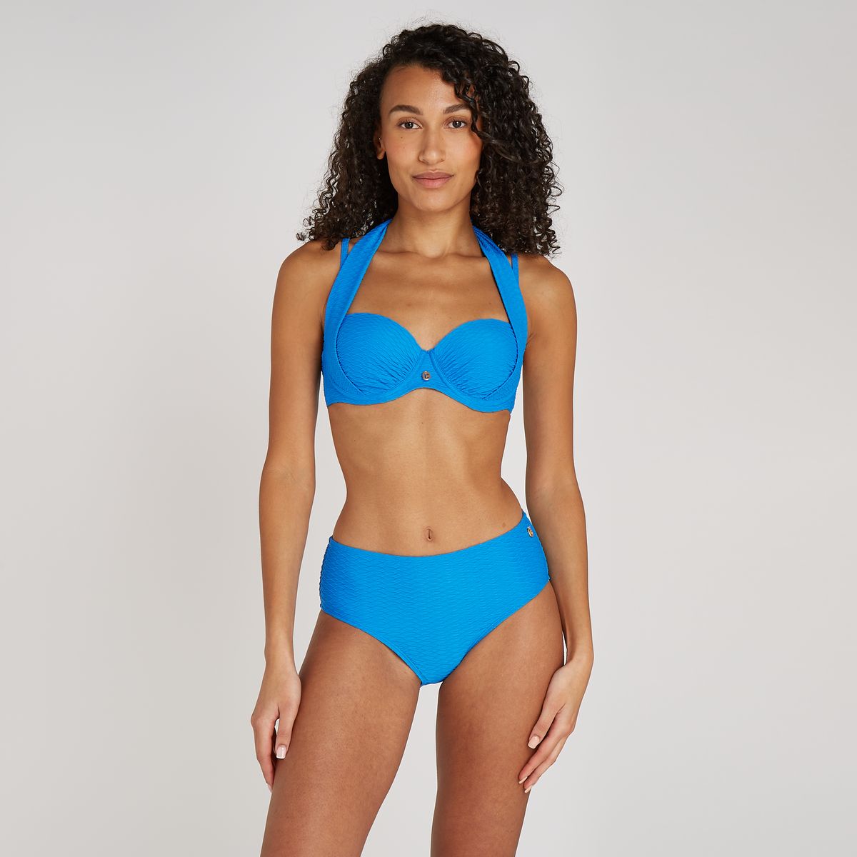 Bikini bottom midi blue snake