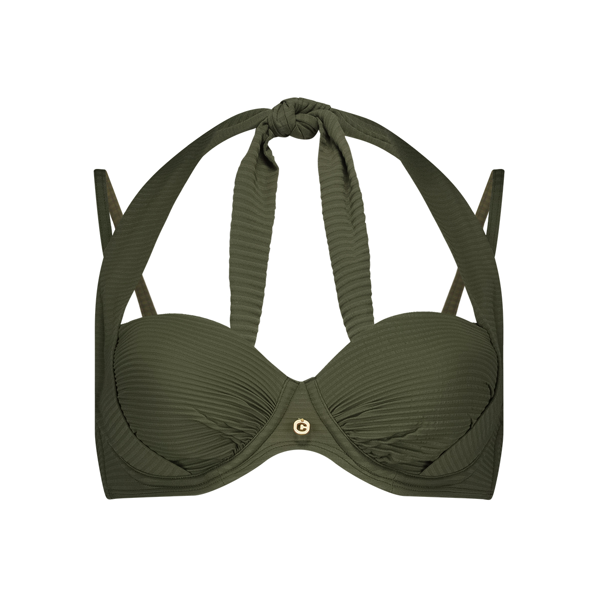 Multiway bikini top deep olive 