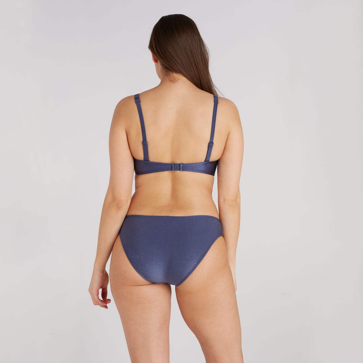 knot bikini bottom shiny indigo