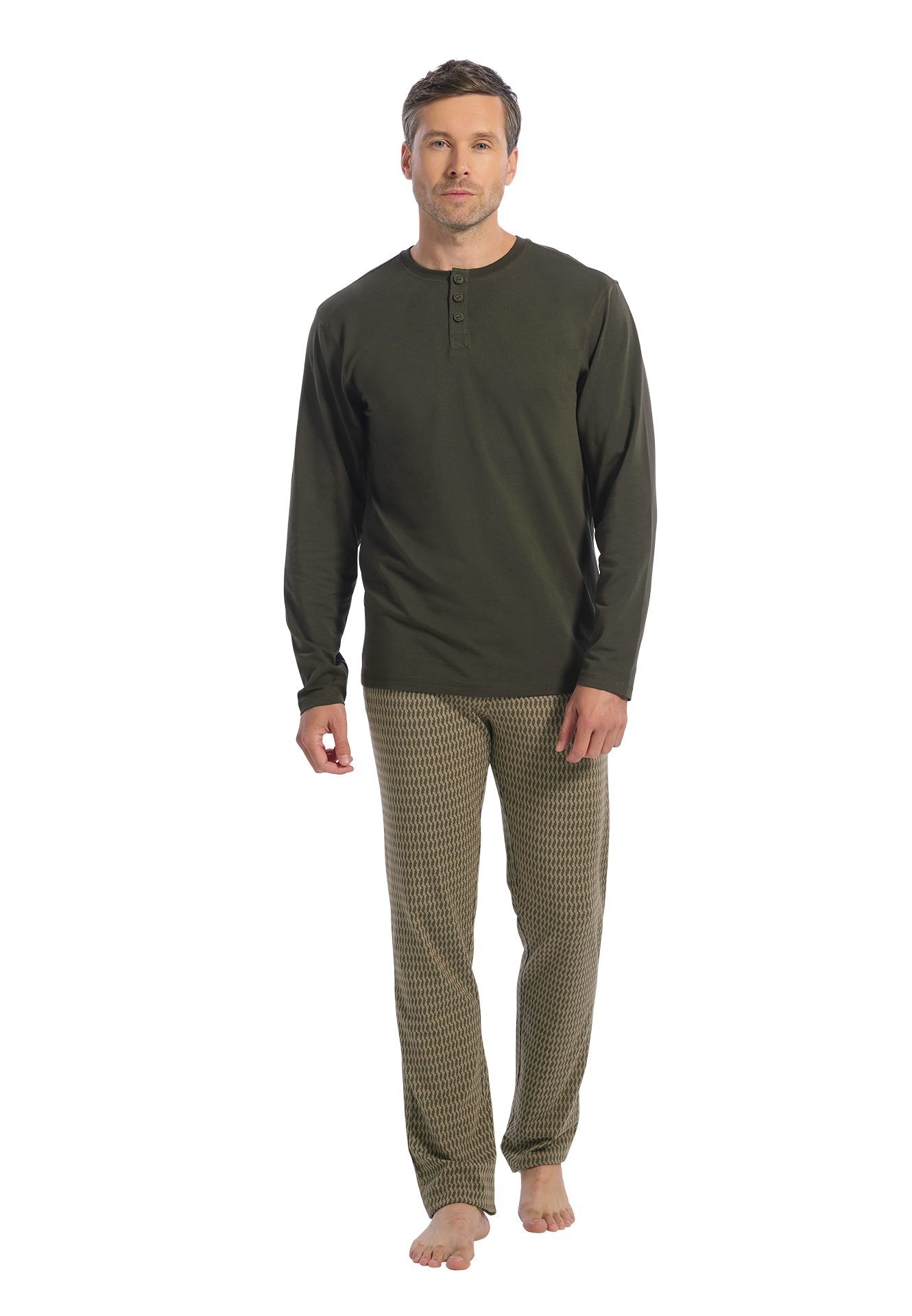 Pyjama set green graphic 