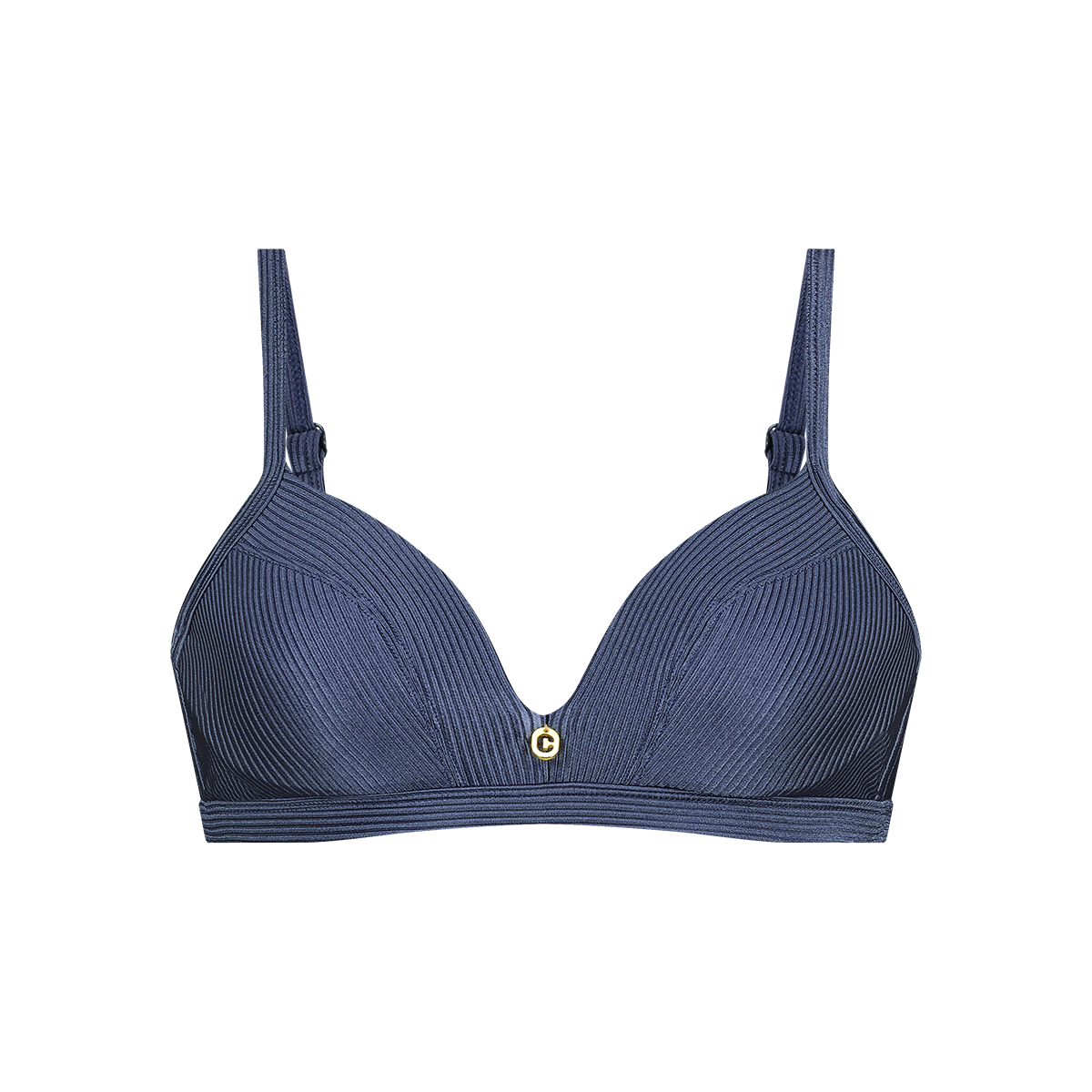 triangle bikini top shiny indigo maat 40B (80B)