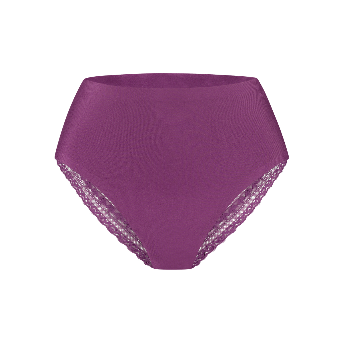 high waist brazilian lace purple maat L