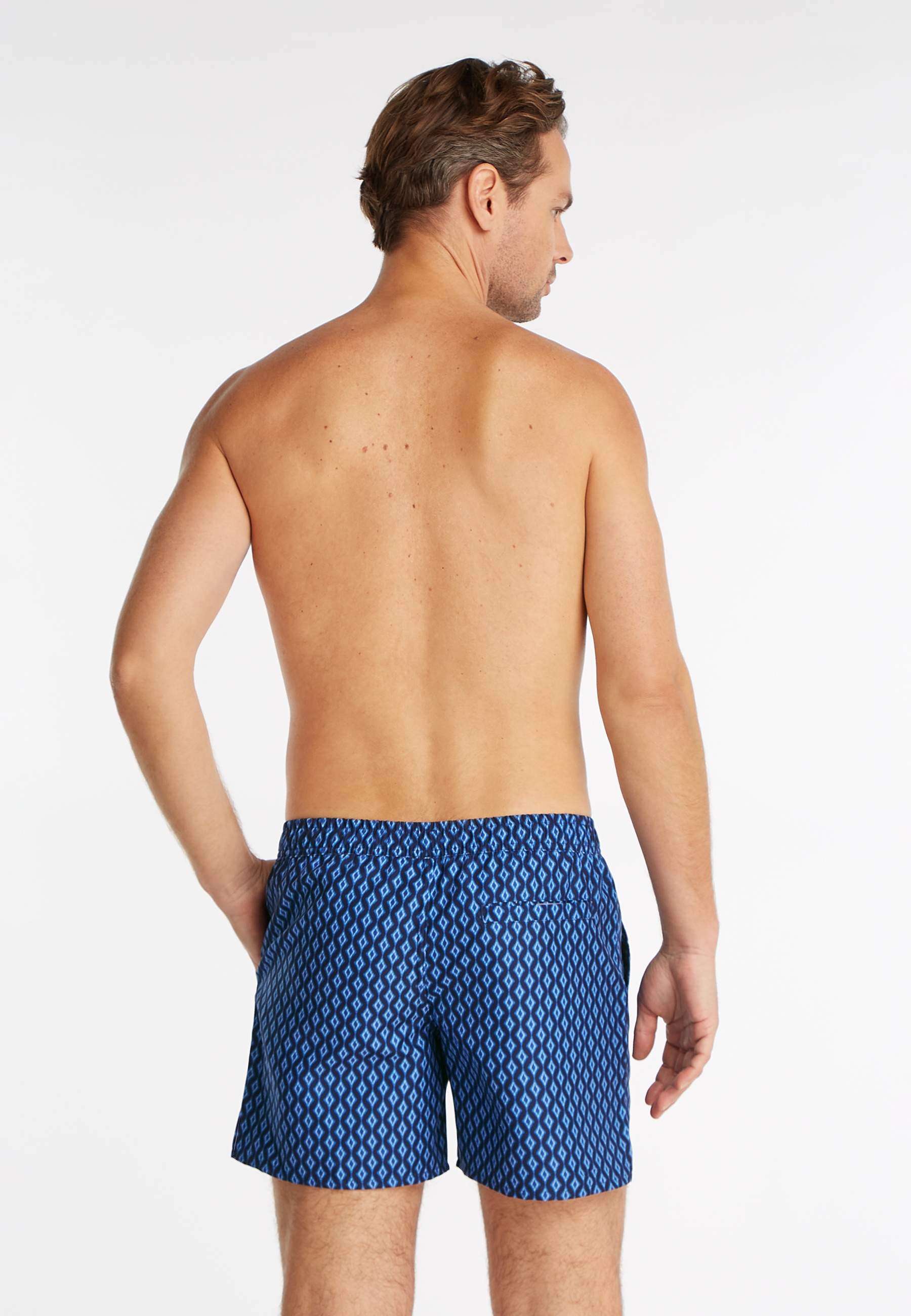 Zwembroek navy ikat 