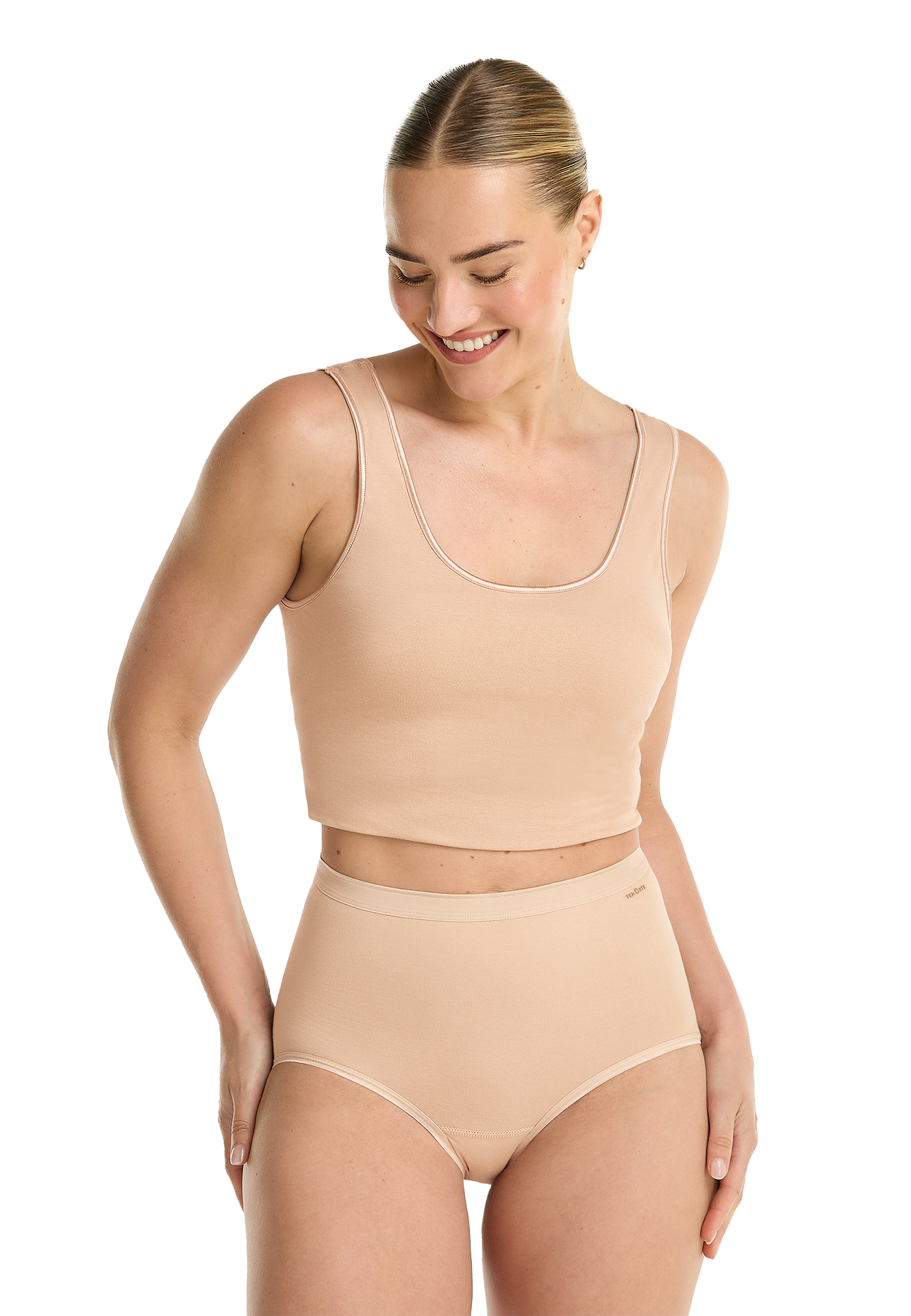 high waist beige 2 pack