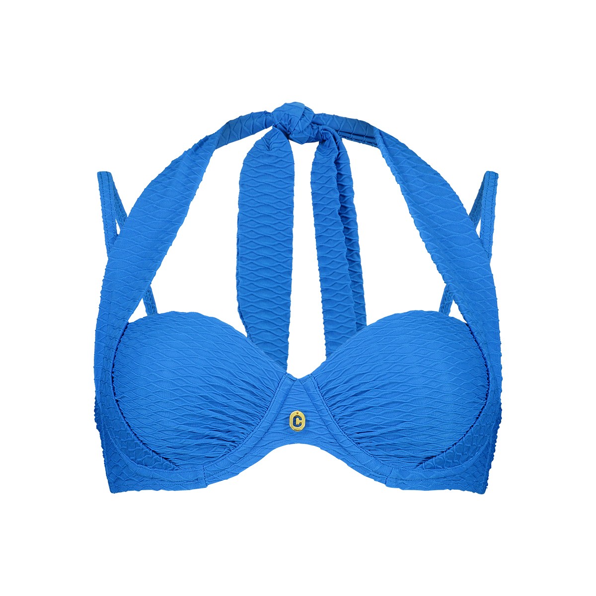 multiway bikini top blue snake maat 38F (75F)