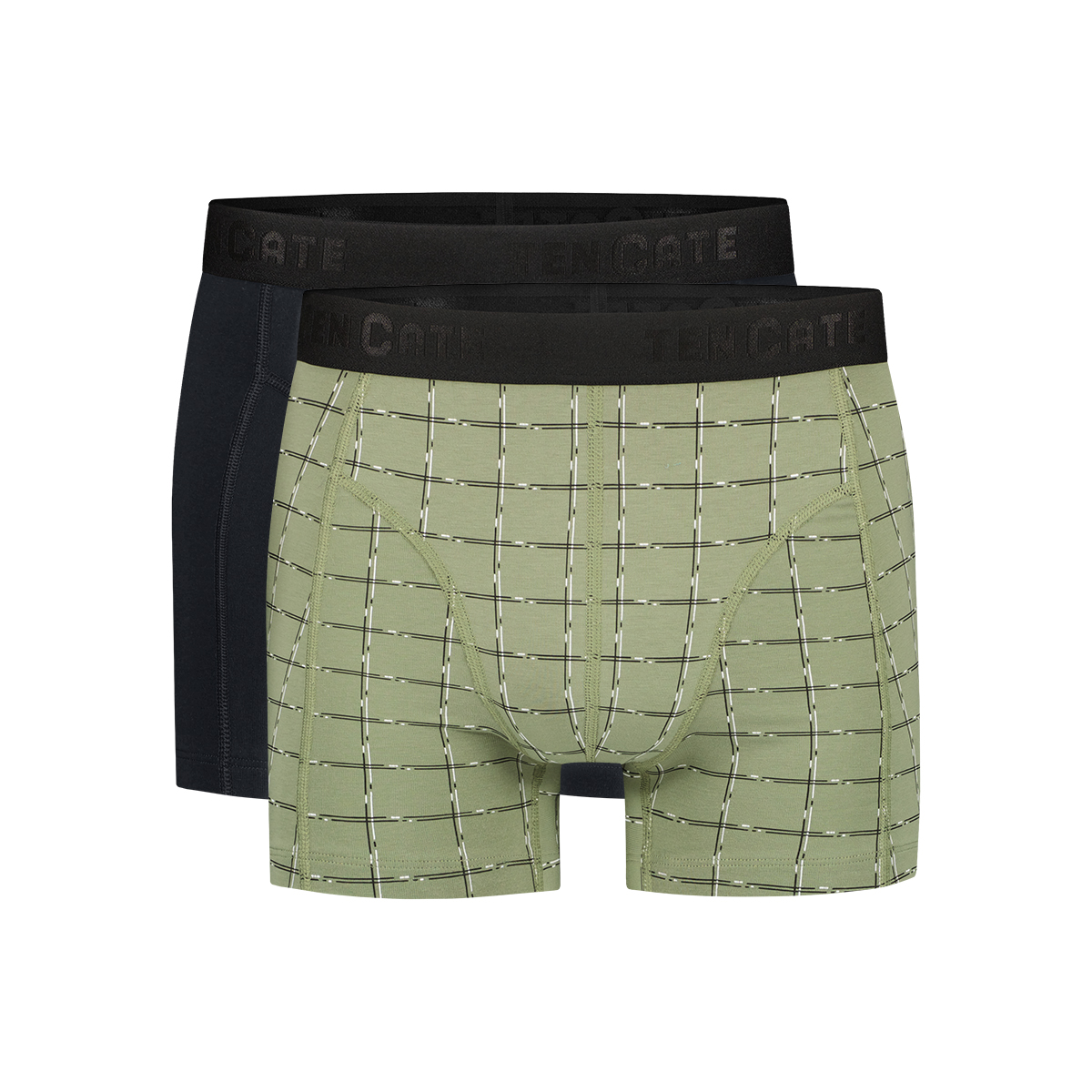 shorts check green 2 pack maat M