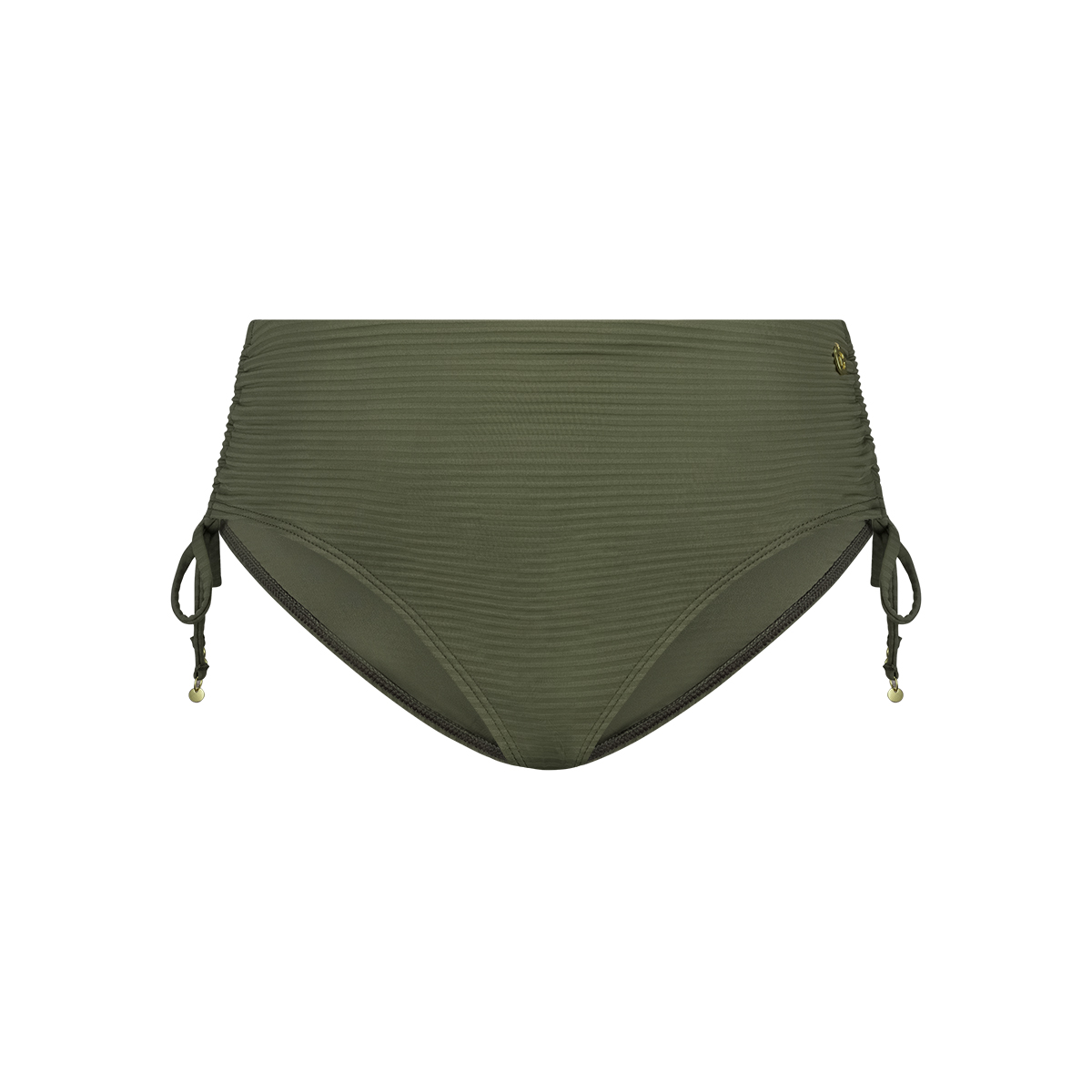 Midi bow bikini bottom deep olive 
