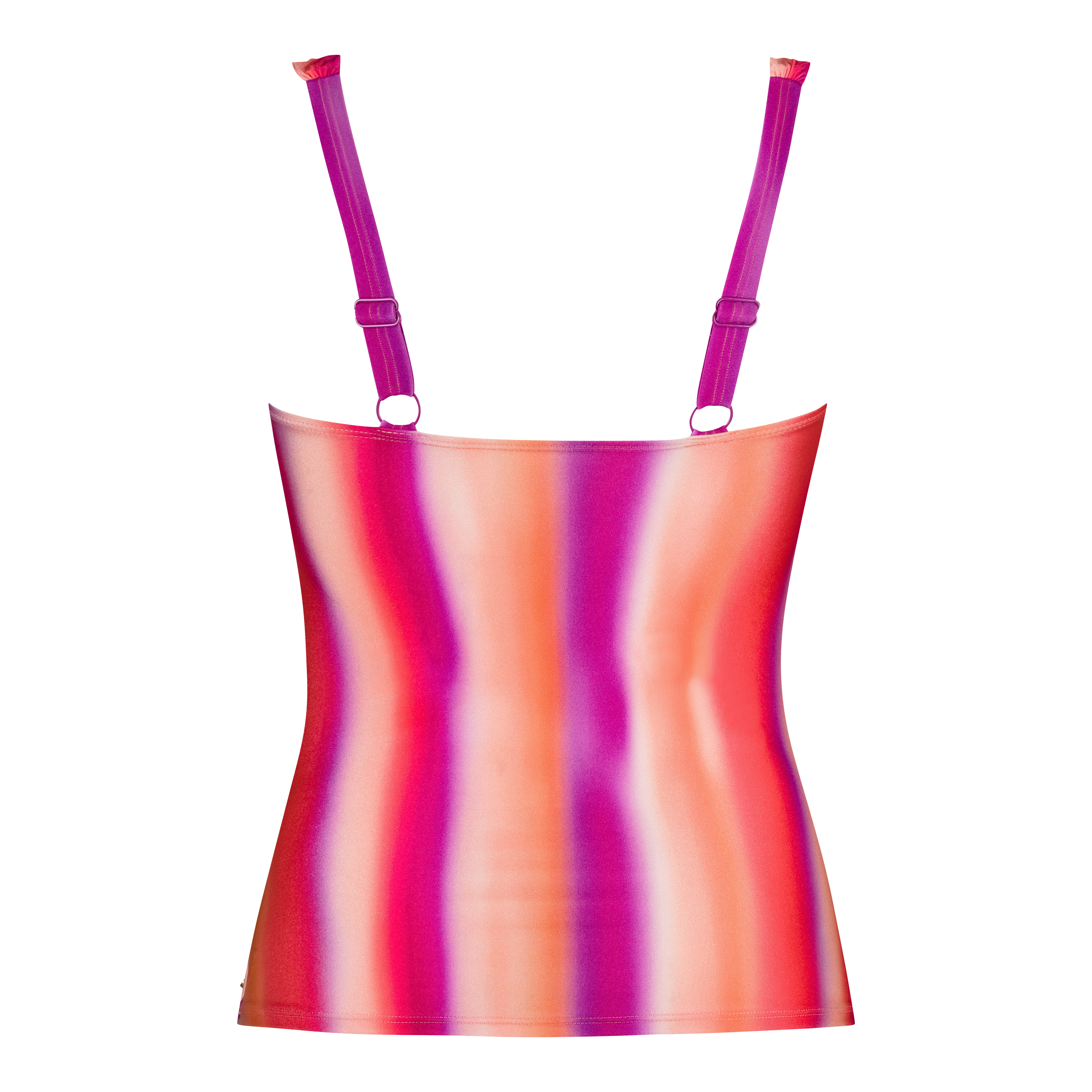 Twisted tankini top gradient 