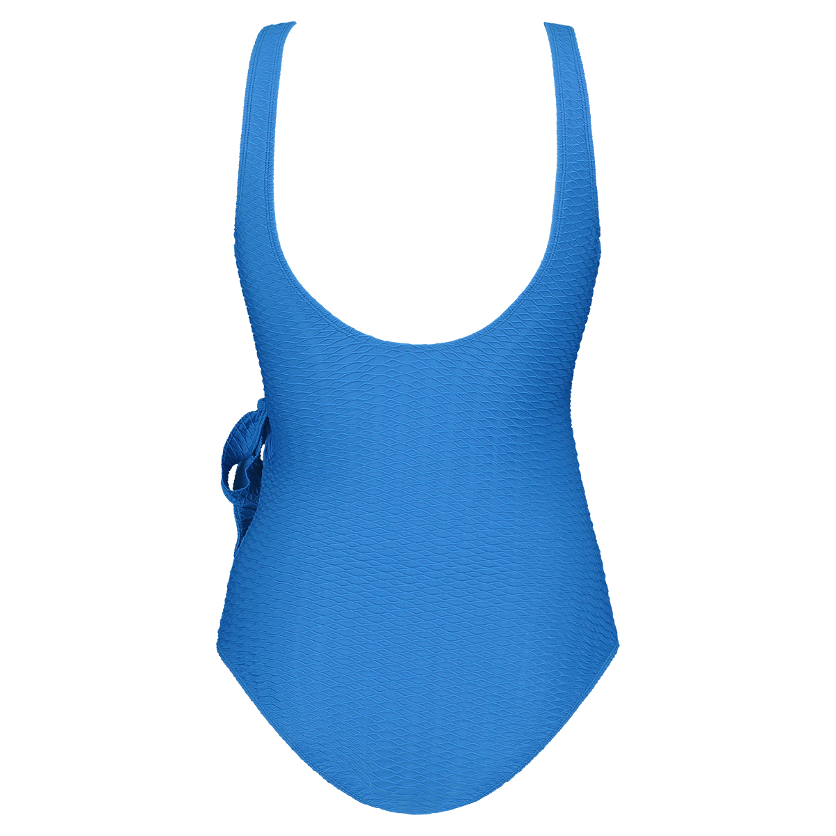 swimsuit v-neck blue snake