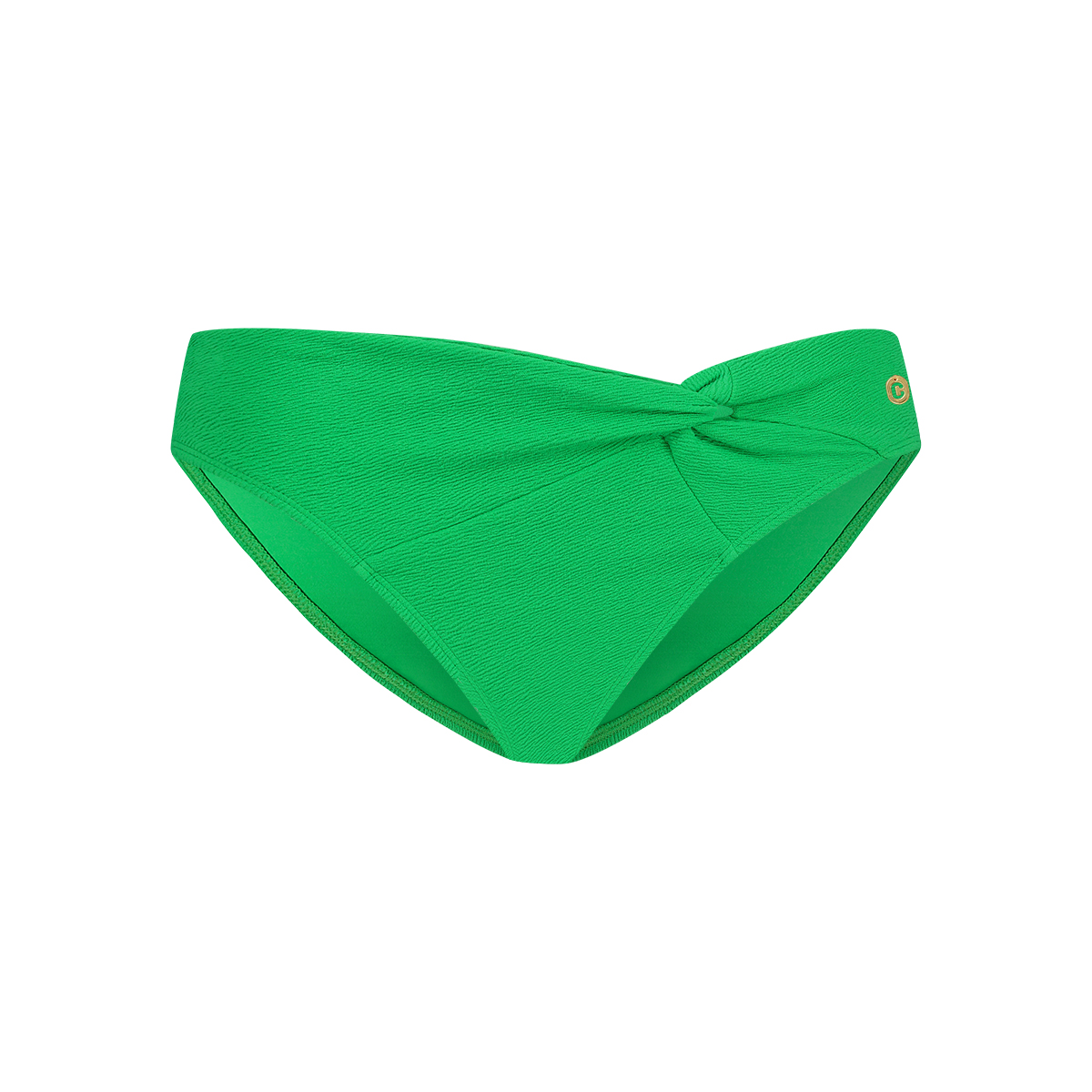 knot bikini bottom bright green relief