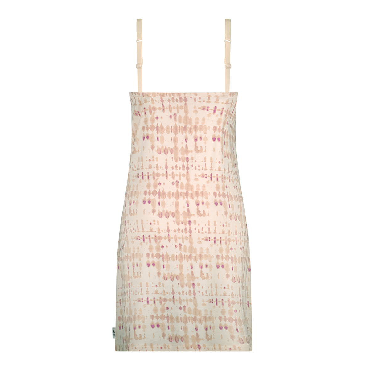 Jurk met kant powder blush batik Jurk met kant powder blush batik