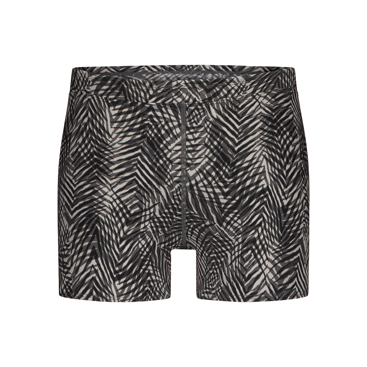 Swimshort summer leaves grey 