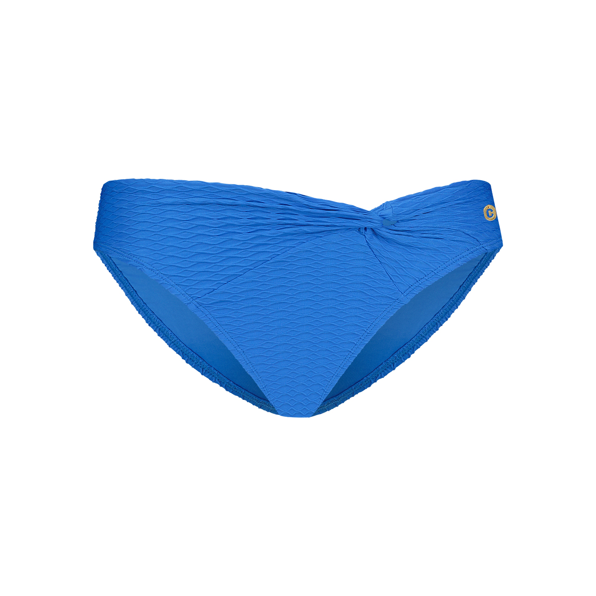 knot bikini bottom blue snake