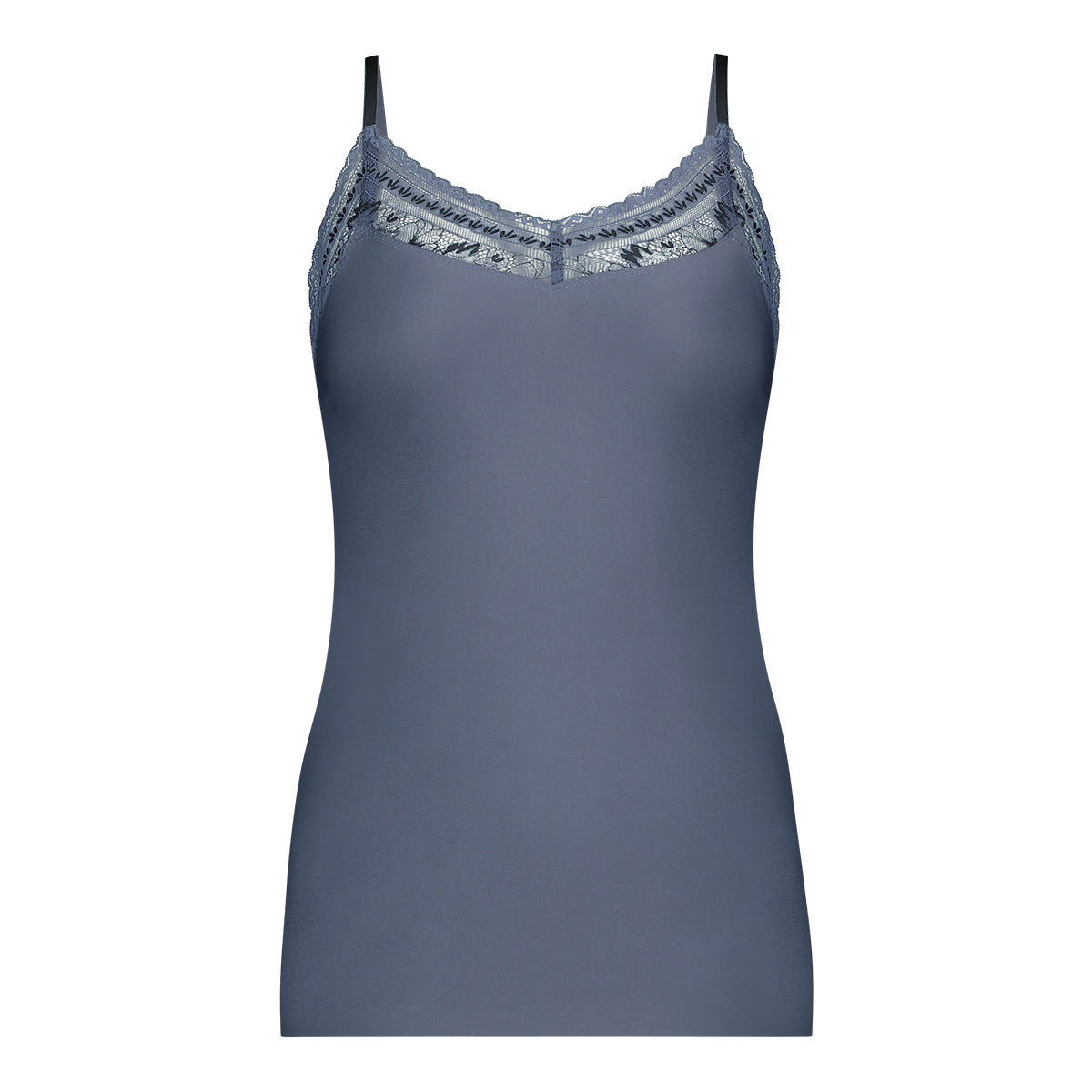 Ten Cate - Secrets Spaghetti Top Lace Indigo Blue - maat S - Blauw