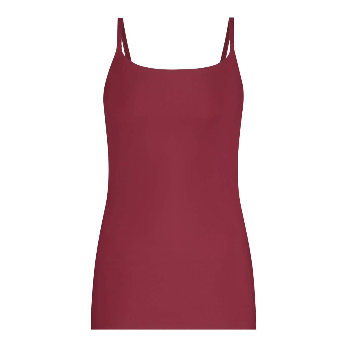 Spaghetti top velvet red 
