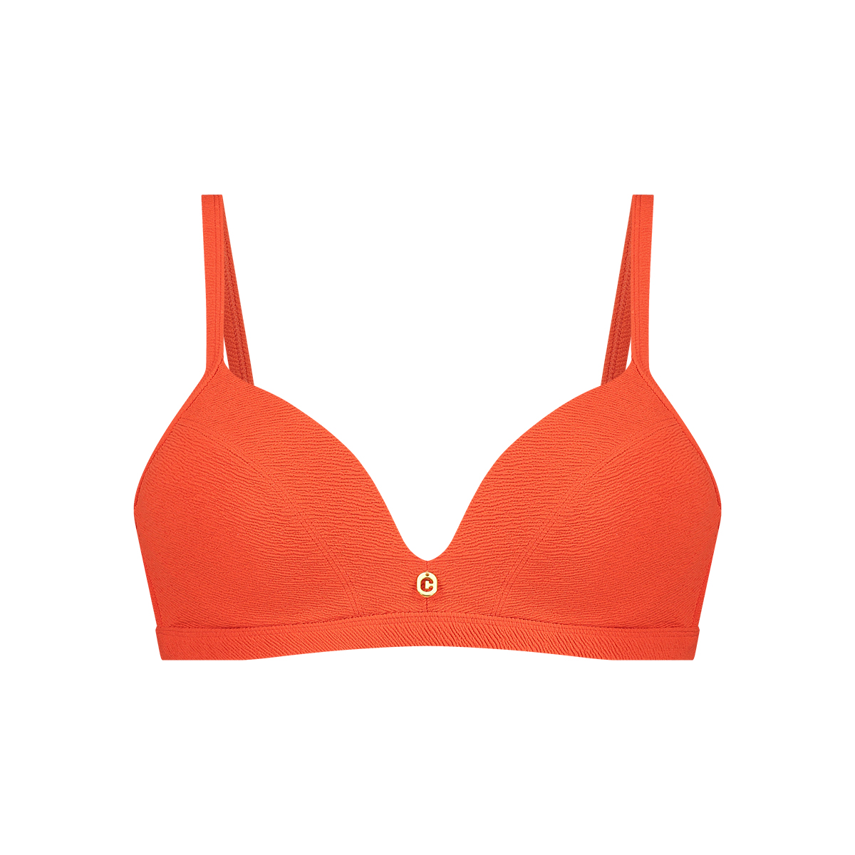 triangle bikini top summer red relief
