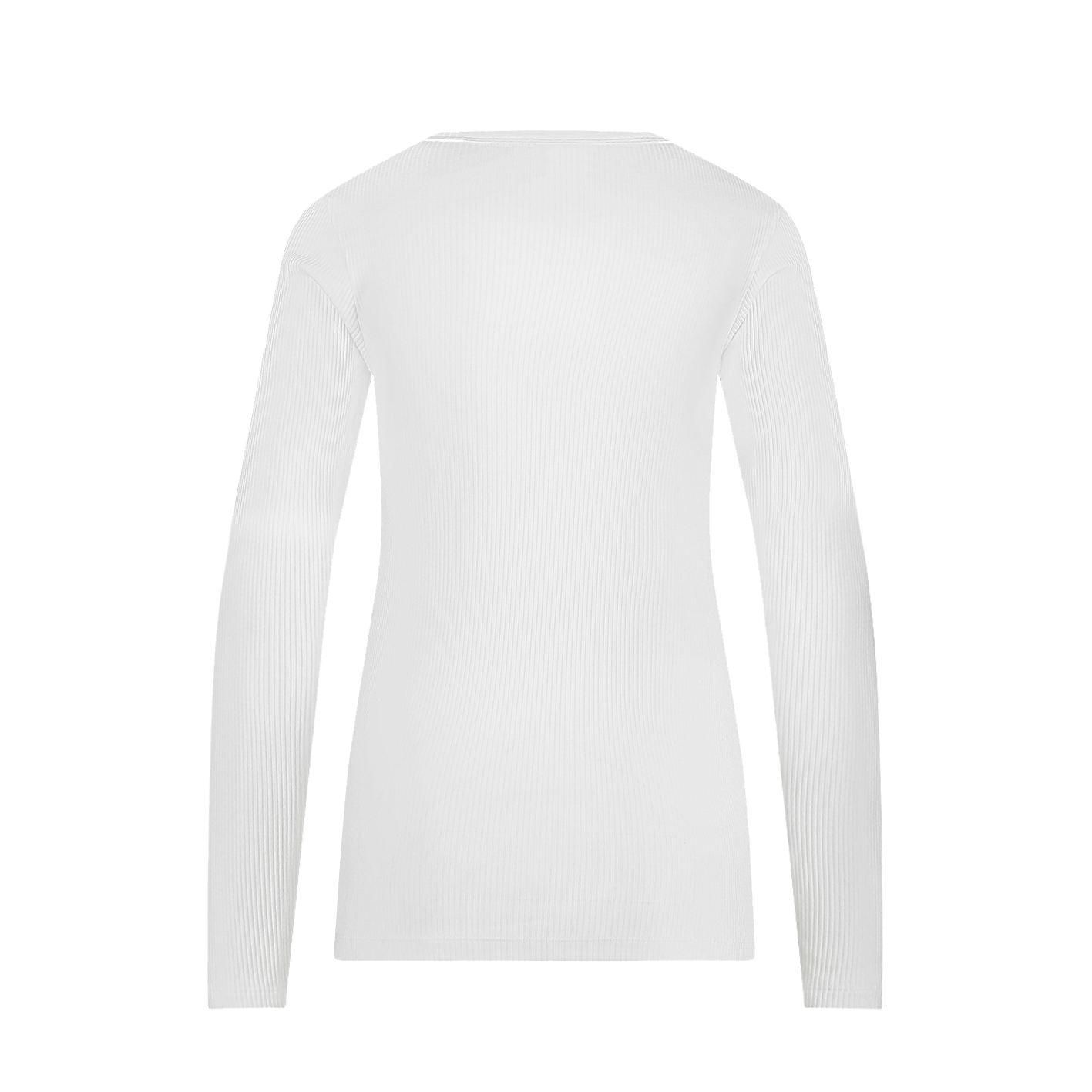 Thermo long sleeve snow white rib