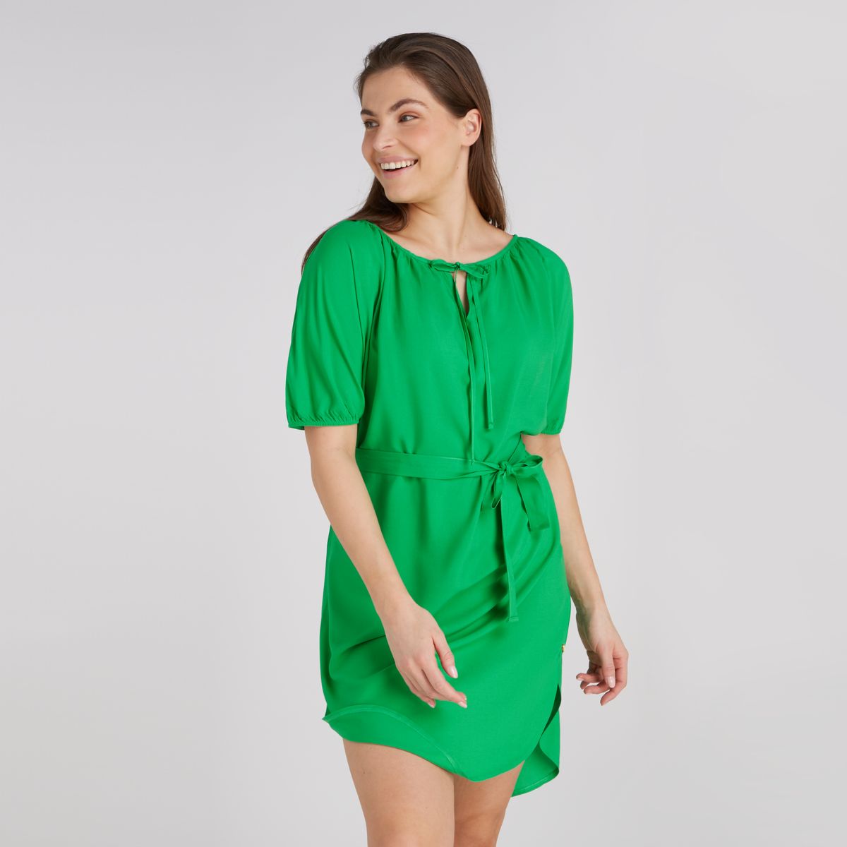 Dress kaftan bright green 