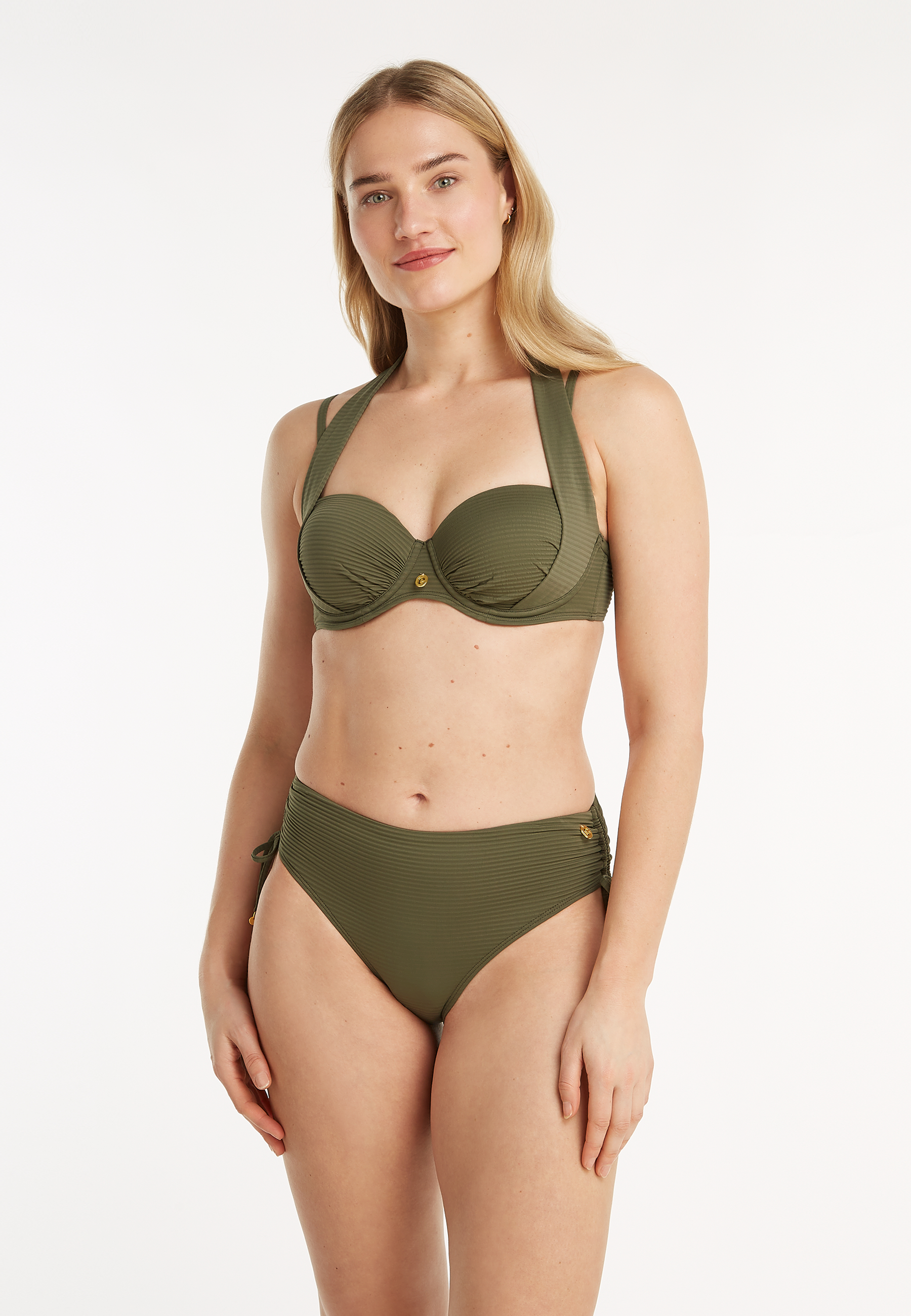 Multiway bikini top deep olive 