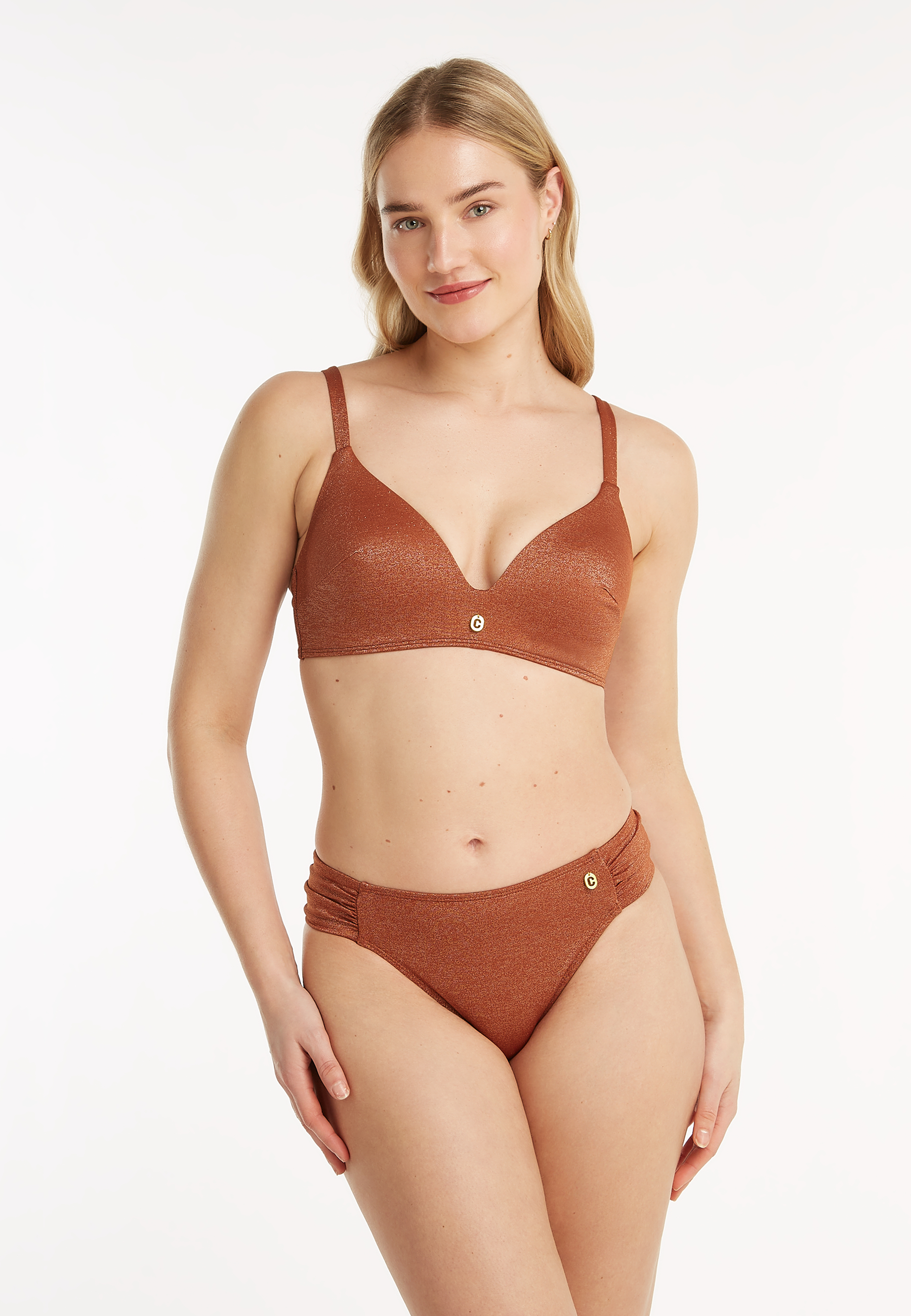Sash bikini bottom warm caramel 