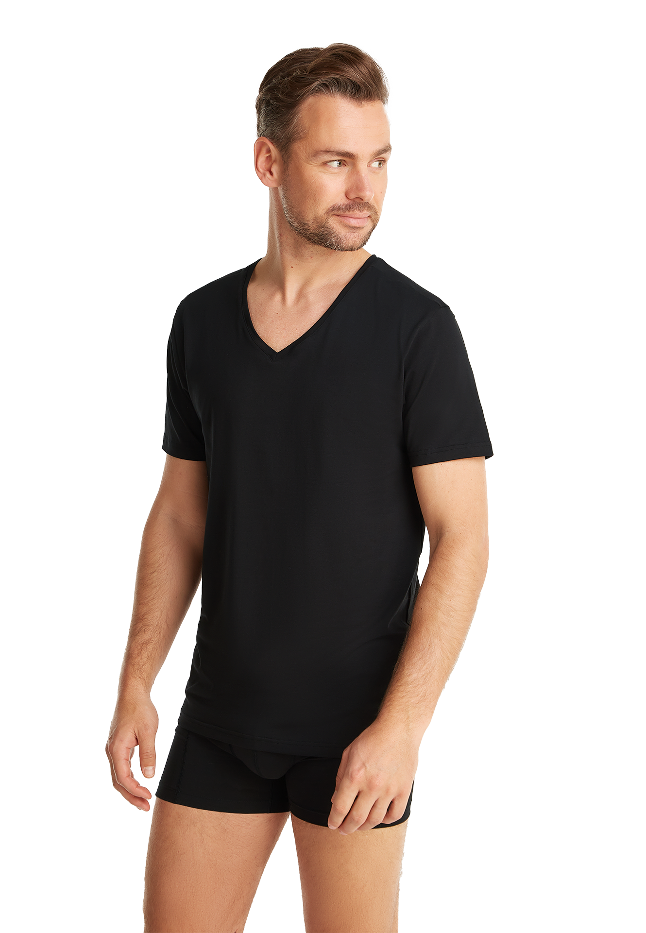 T-shirt v-hals zwart 2 pack T-shirt v-hals zwart 2 pack