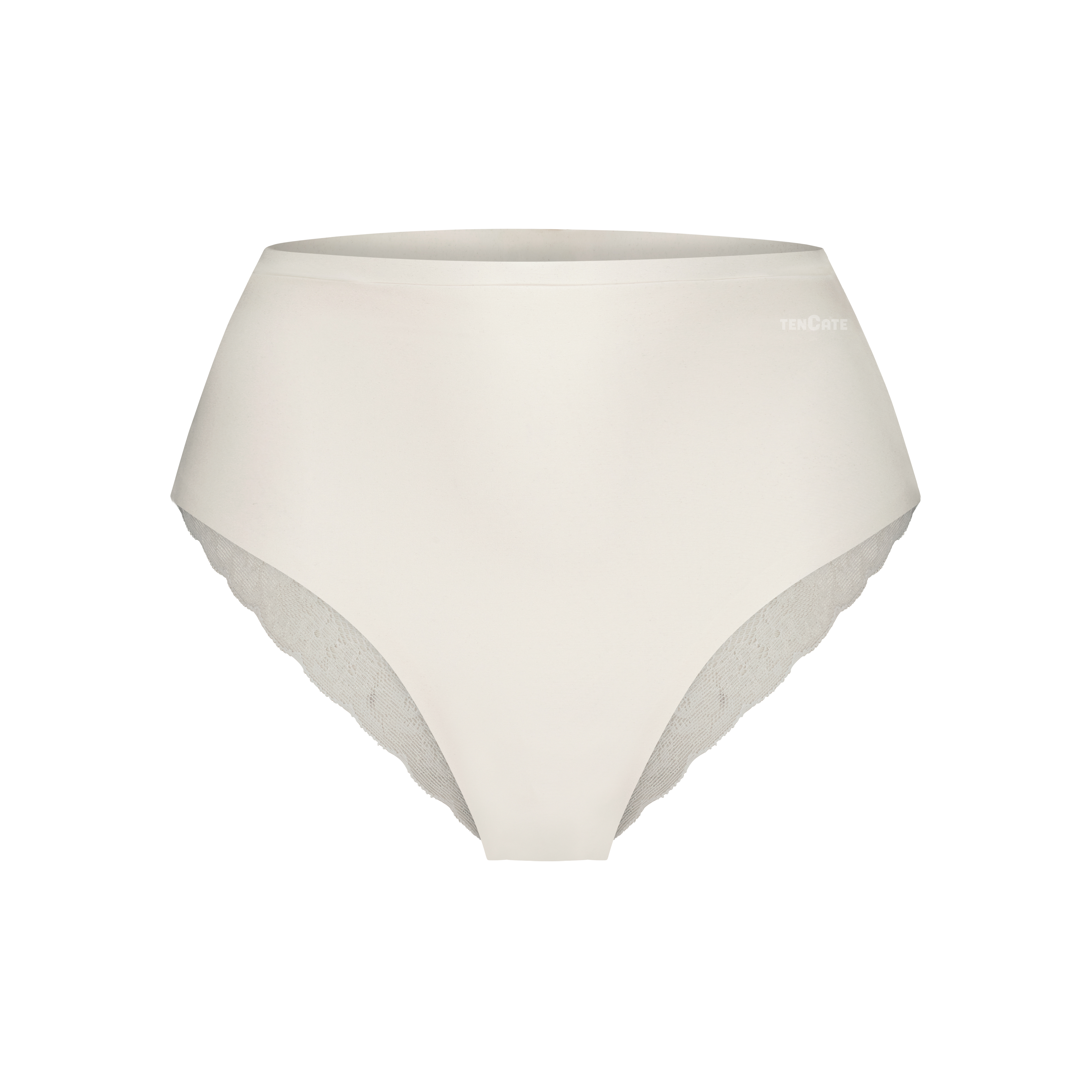 high waist brazilian met kant off white