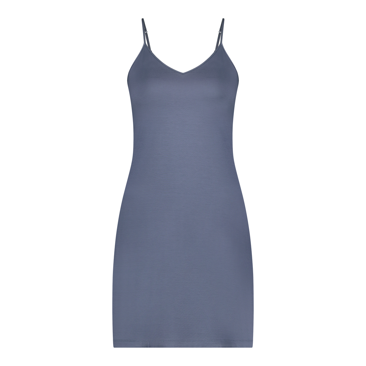 onderjurkje v-neck indigo blue maat L