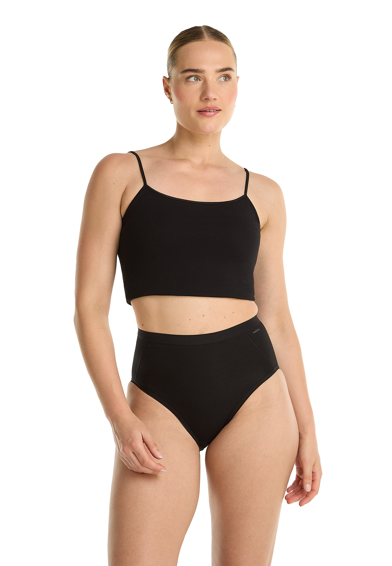 high leg shape zwart