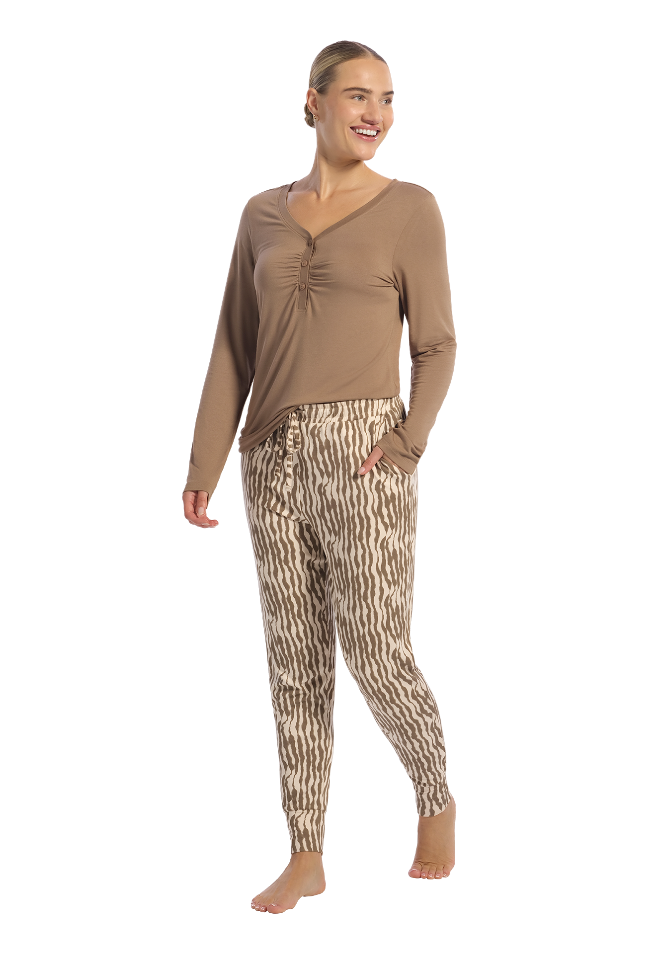 Pyjama set faded lines 