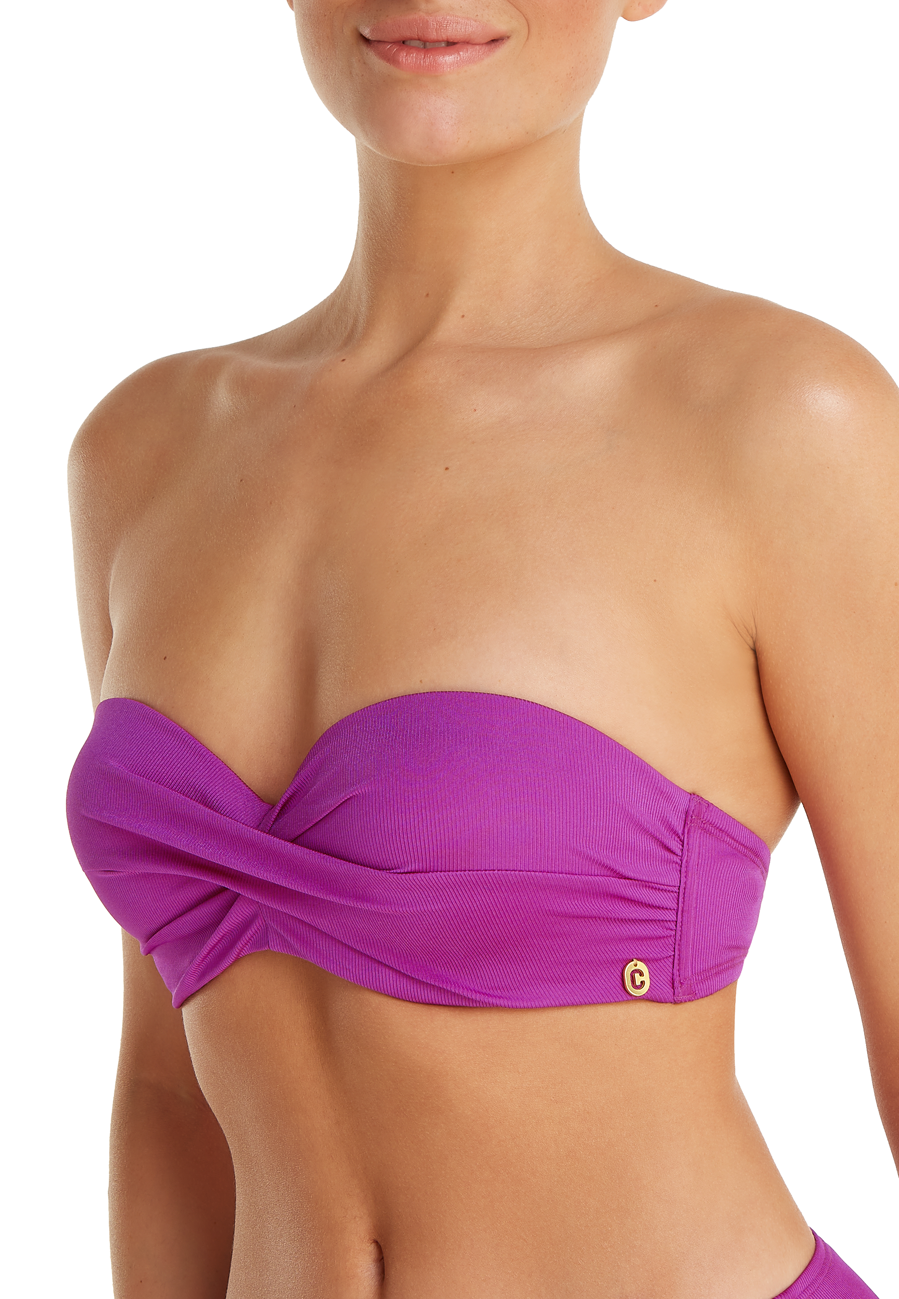 Twisted bikini top wildberry