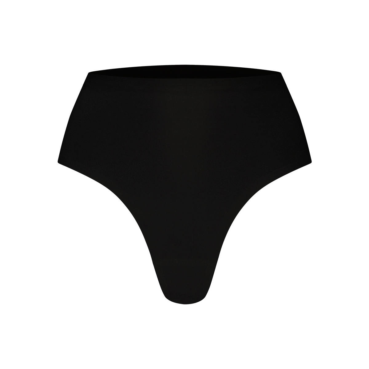 High waist string zwart 