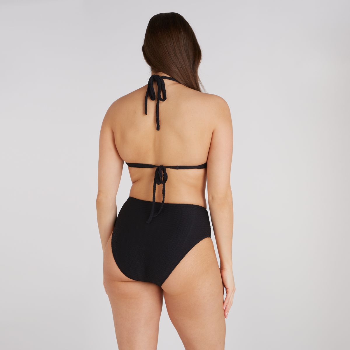 Bikini bottom midi black snake