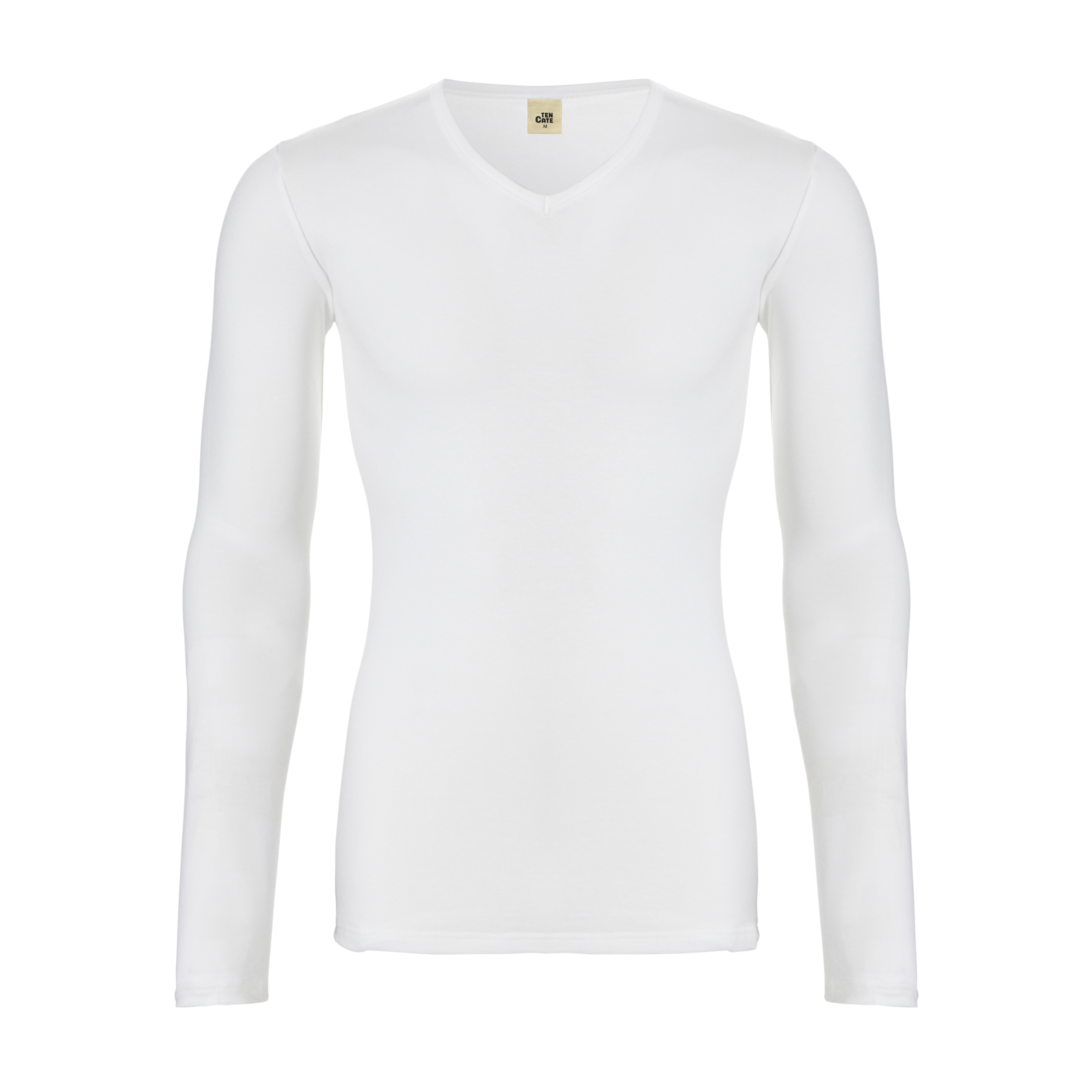 Thermo t-shirt lange mouwen v-hals snow white