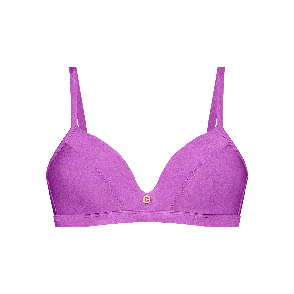 triangle bikini top shiny lilac maat 44B (90B)