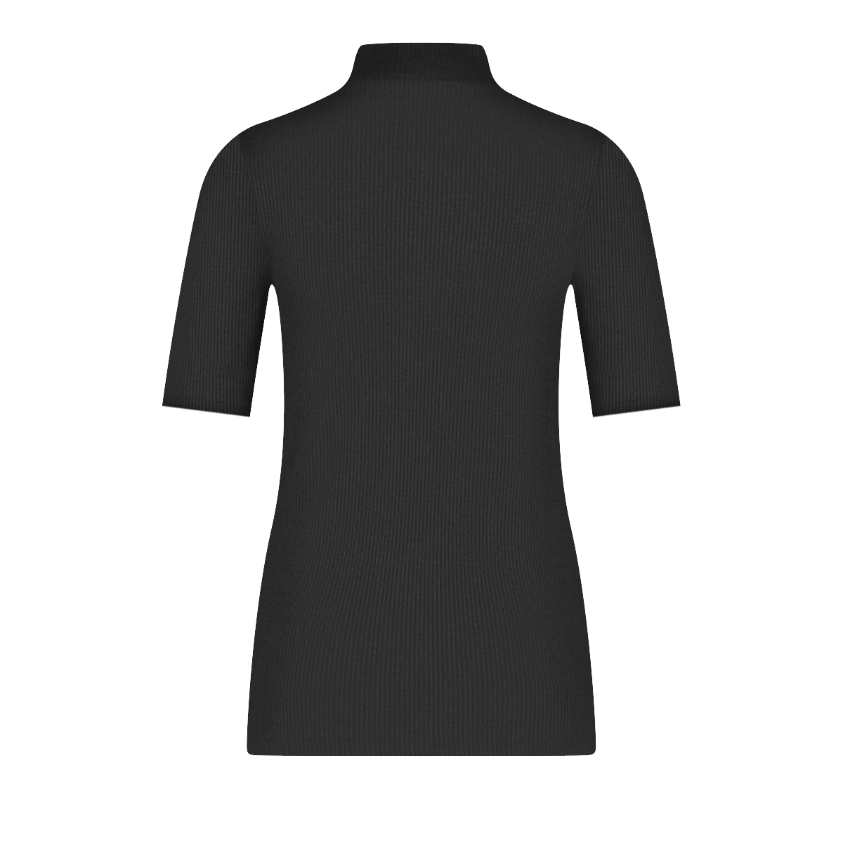 Thermo T-shirt zwart rib Thermo T-shirt zwart rib