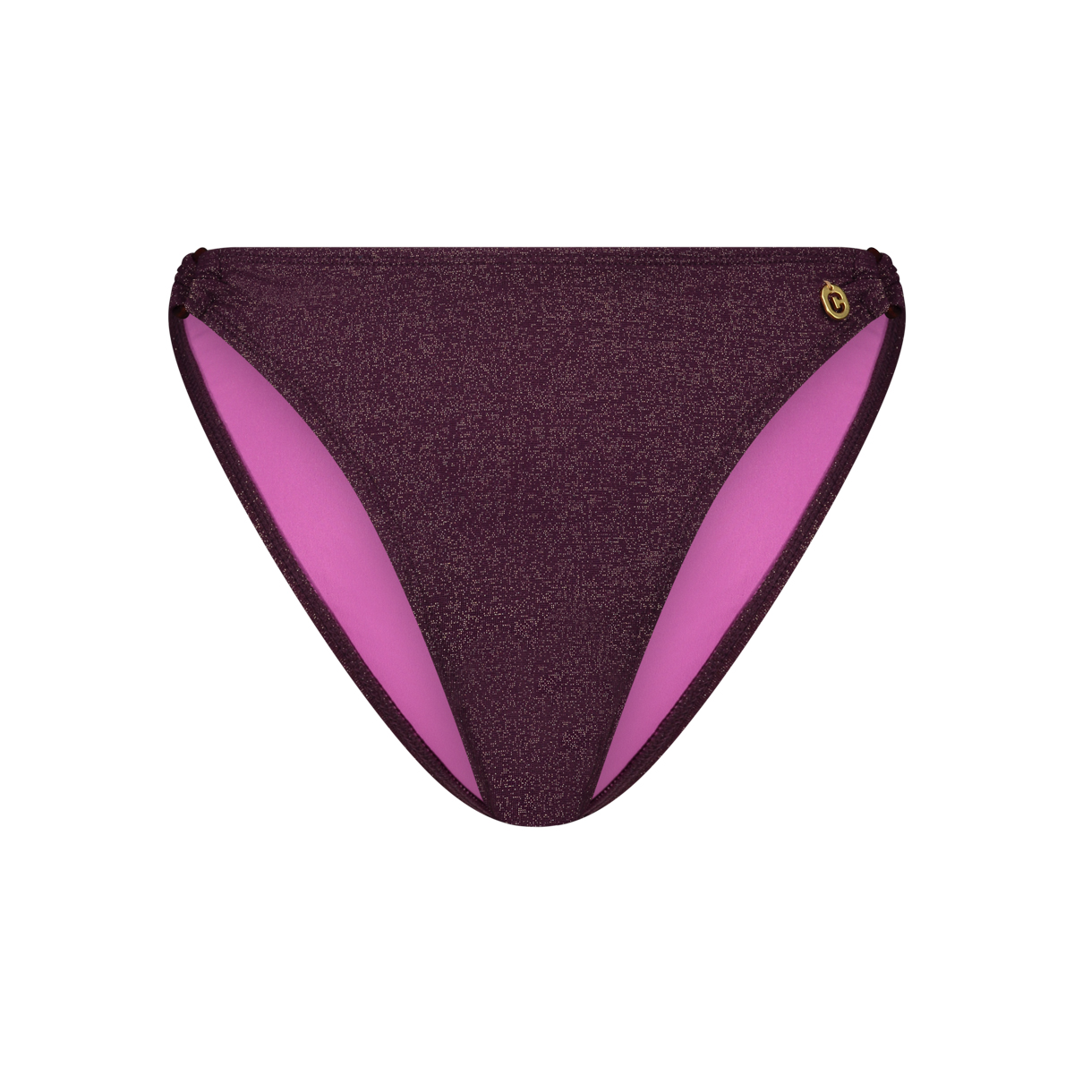 Ring bikini bottom wine red