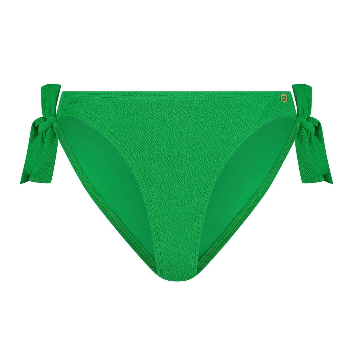 Bikini bottom bow bright green relief
