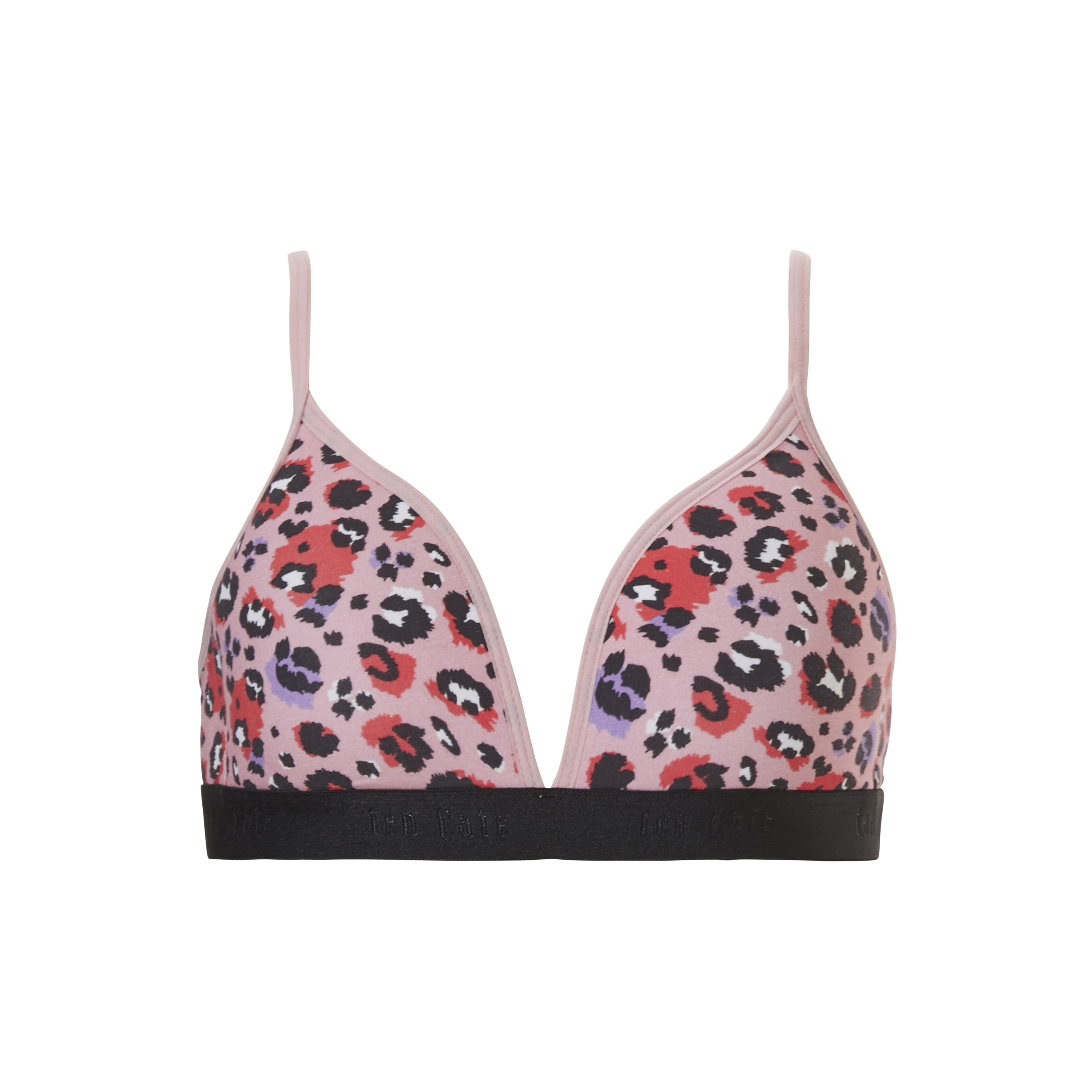 voorgevormde BH top Leopard pink voorgevormde BH top Leopard pink