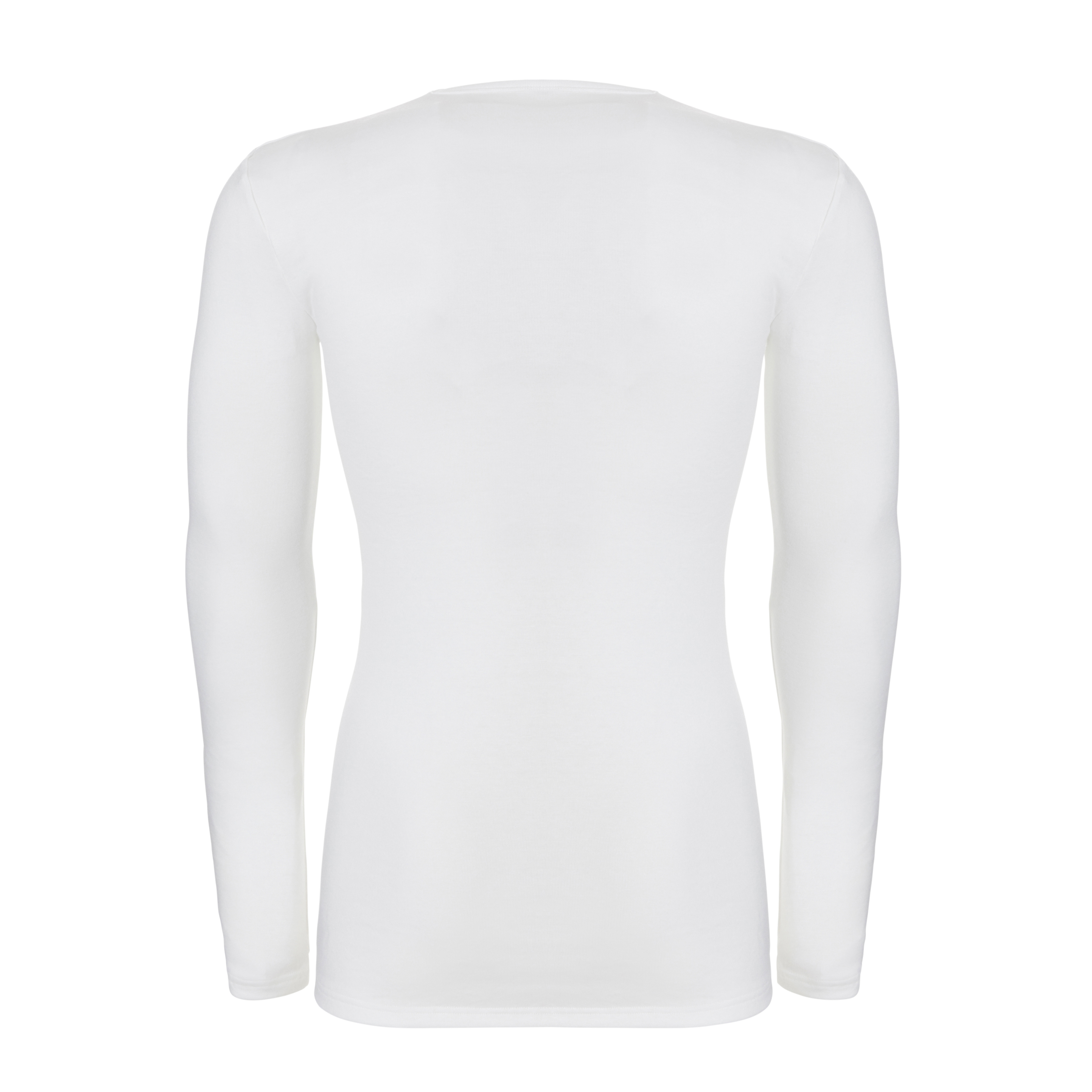 Thermo t-shirt lange mouwen v-hals snow white