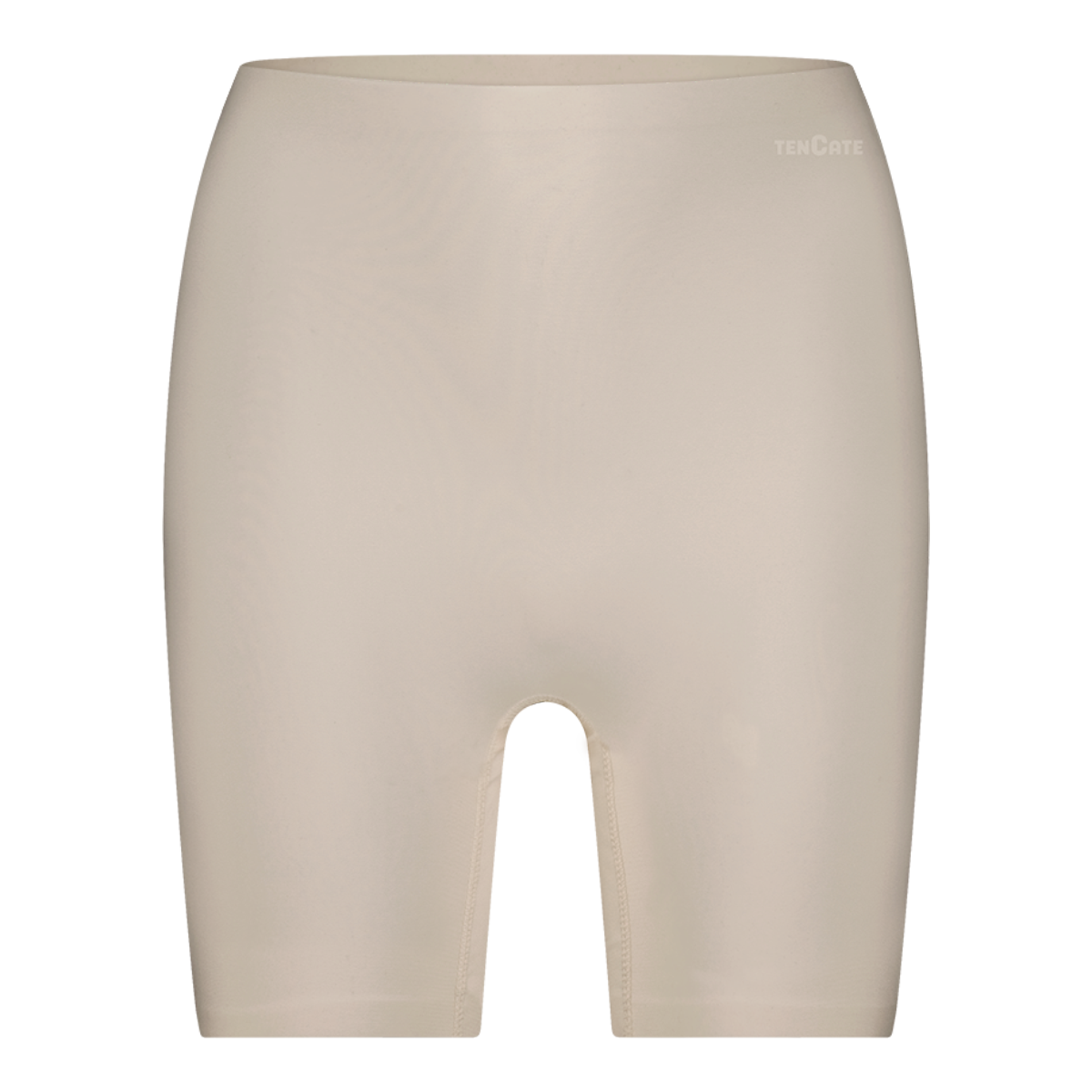 high waist long shorts almond