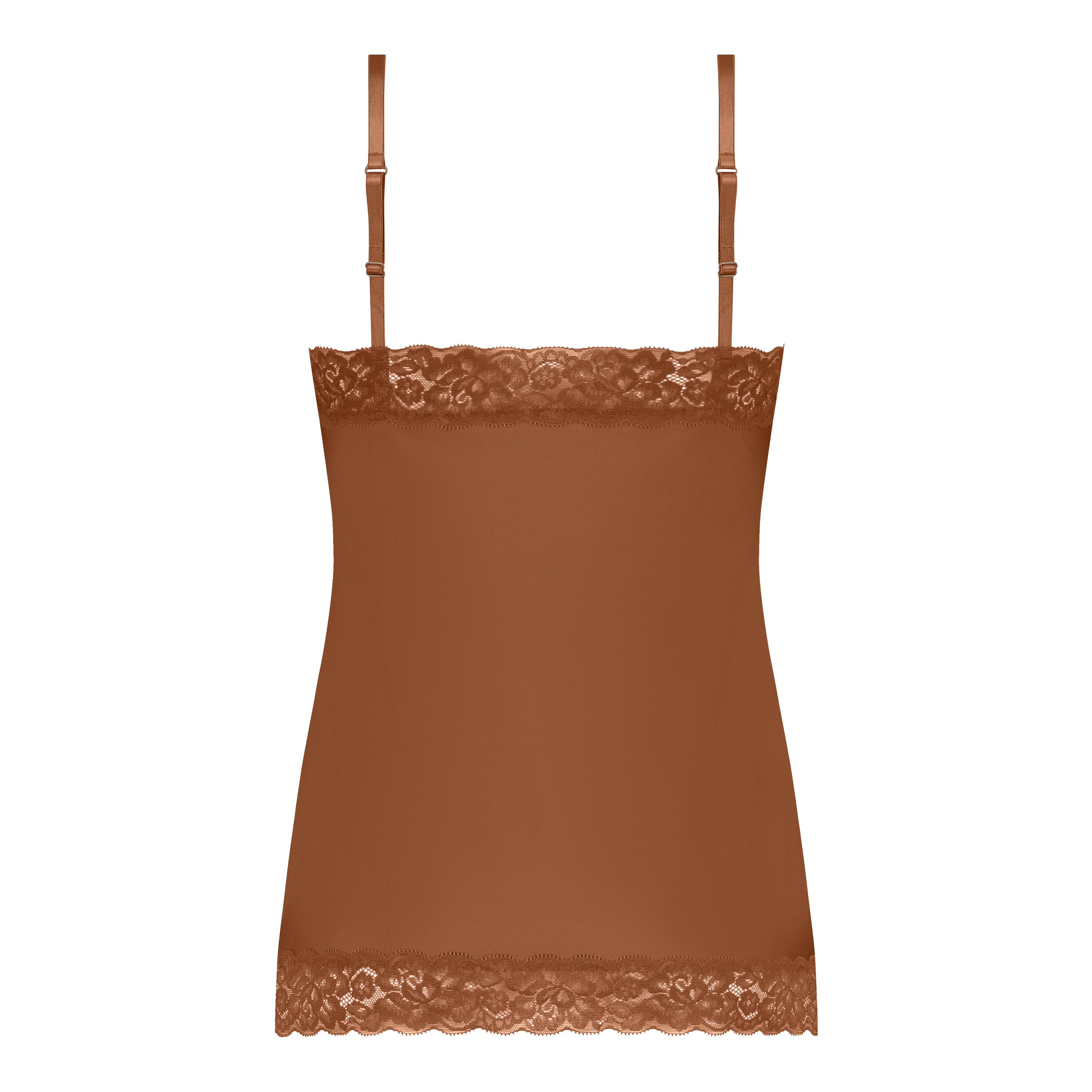 spaghetti top met kant pecan spaghetti top met kant pecan
