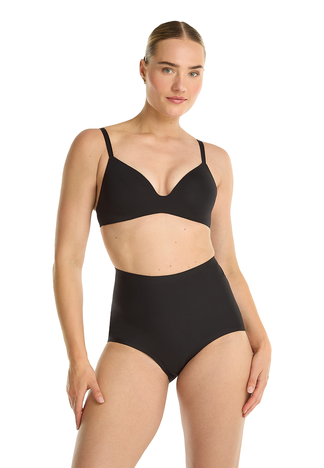 high waist shape walnut