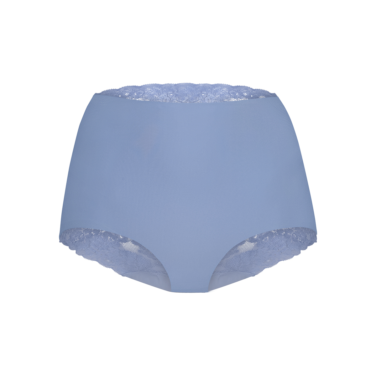 High waist met kant powder blush batik 