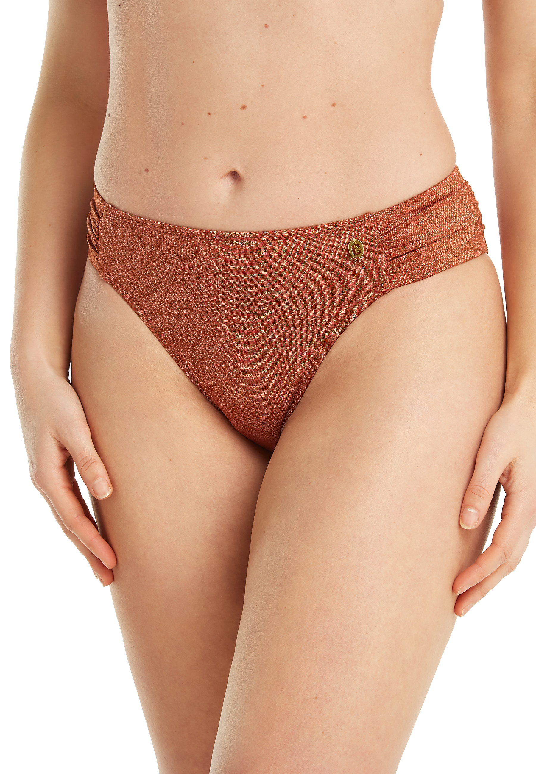 Sash bikini bottom warm caramel 