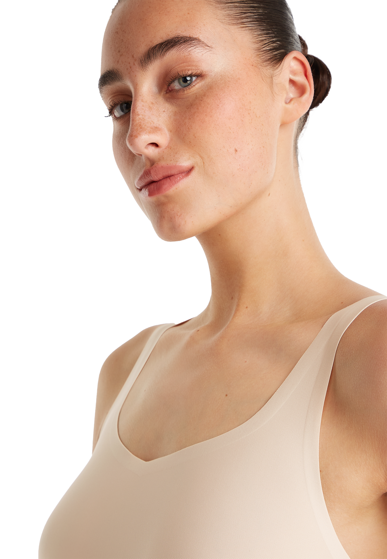 Singlet 2-way almond