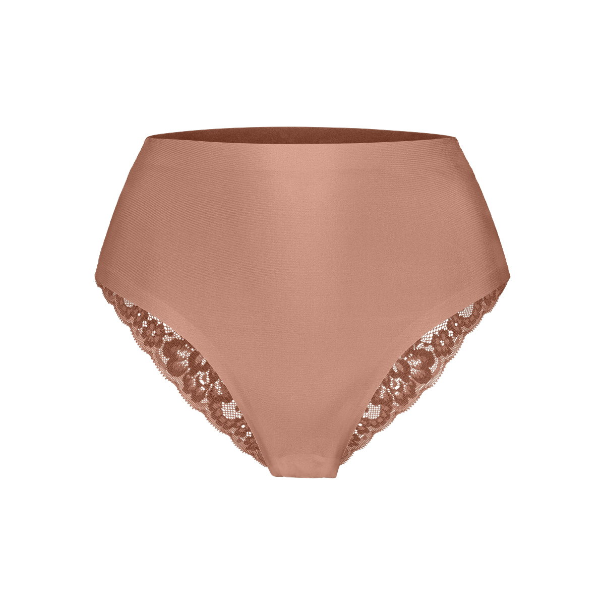 high waist brazilian met kant pink nut