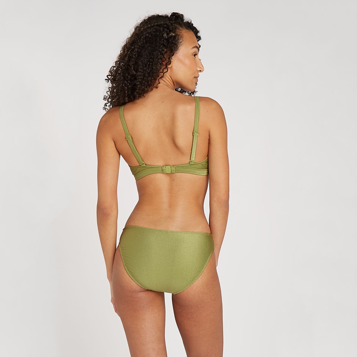 knot bikini bottom shiny green