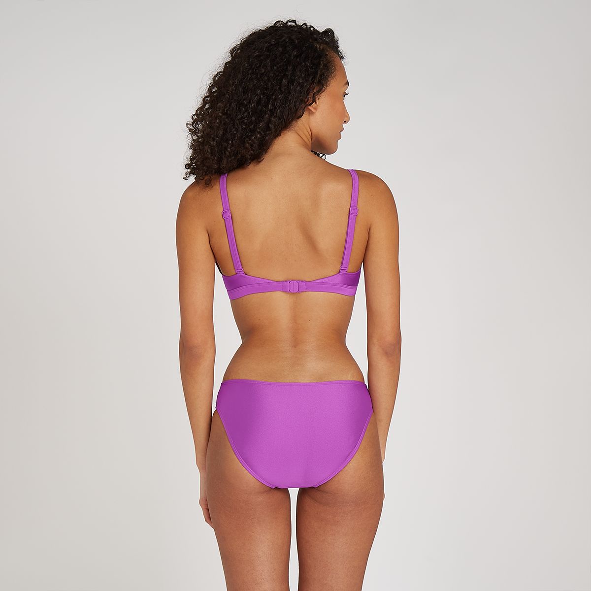 triangle bikini top shiny lilac