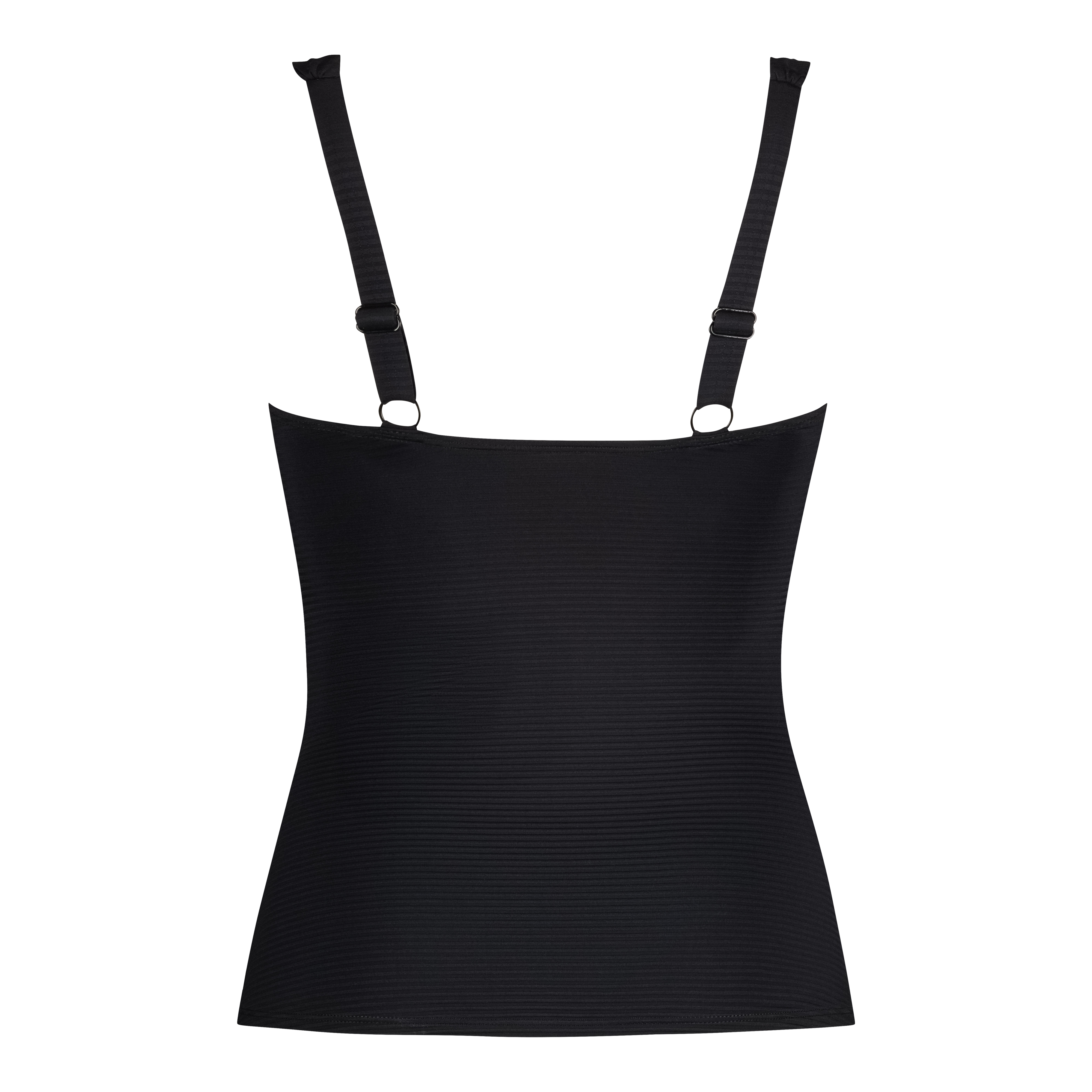 Twisted tankini top zwart 